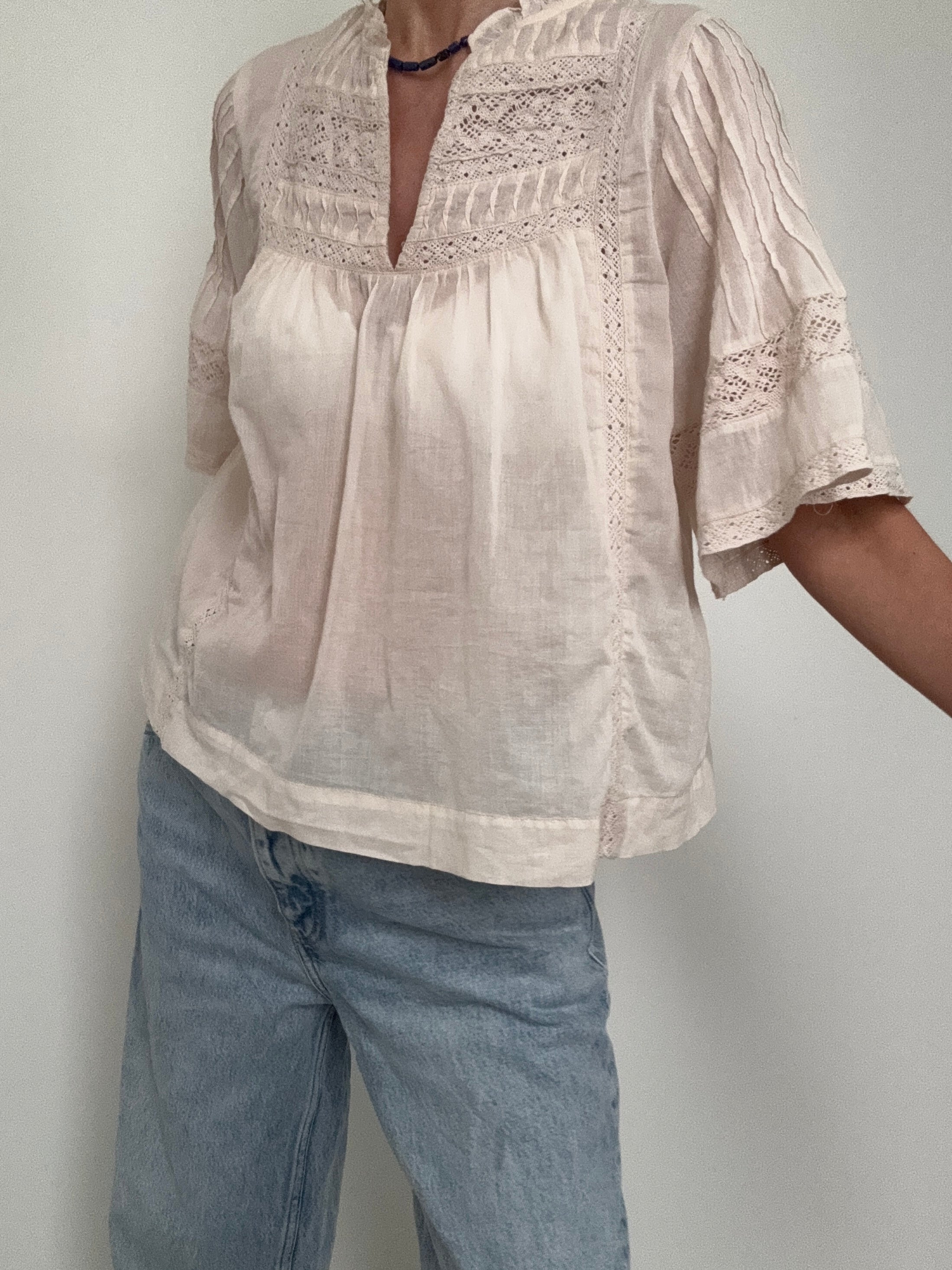 NEO NOIR Tops Siama S Voile Blouse Biege