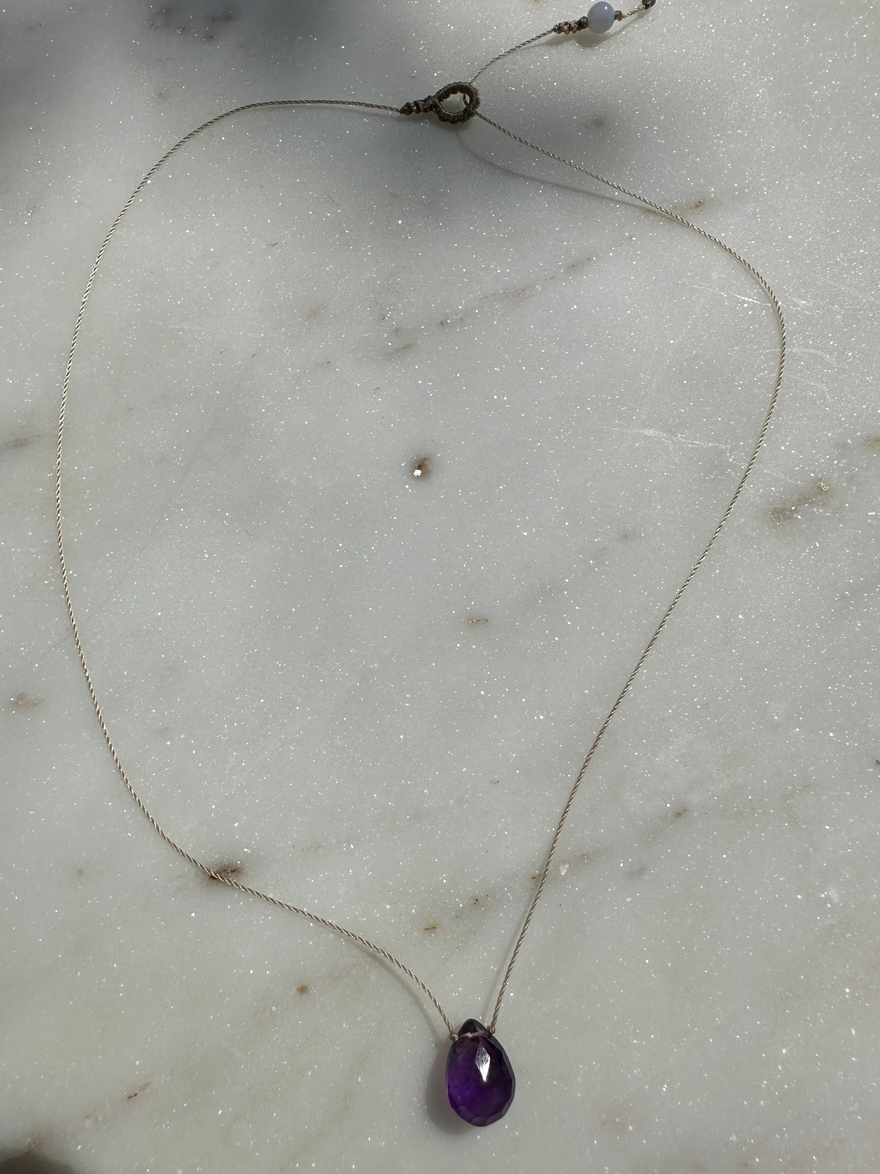 Amethyst Drop Necklace | Necklaces