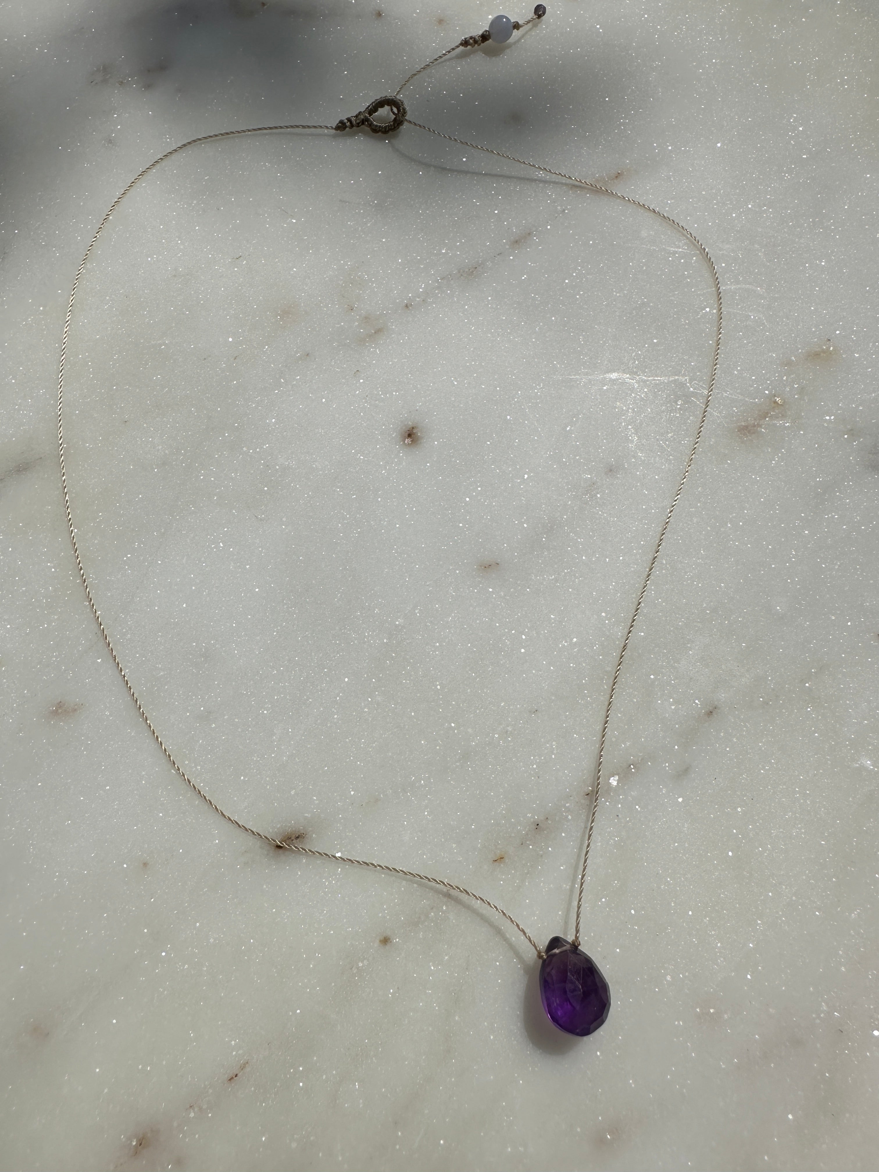 Amethyst Drop Necklace | Necklaces