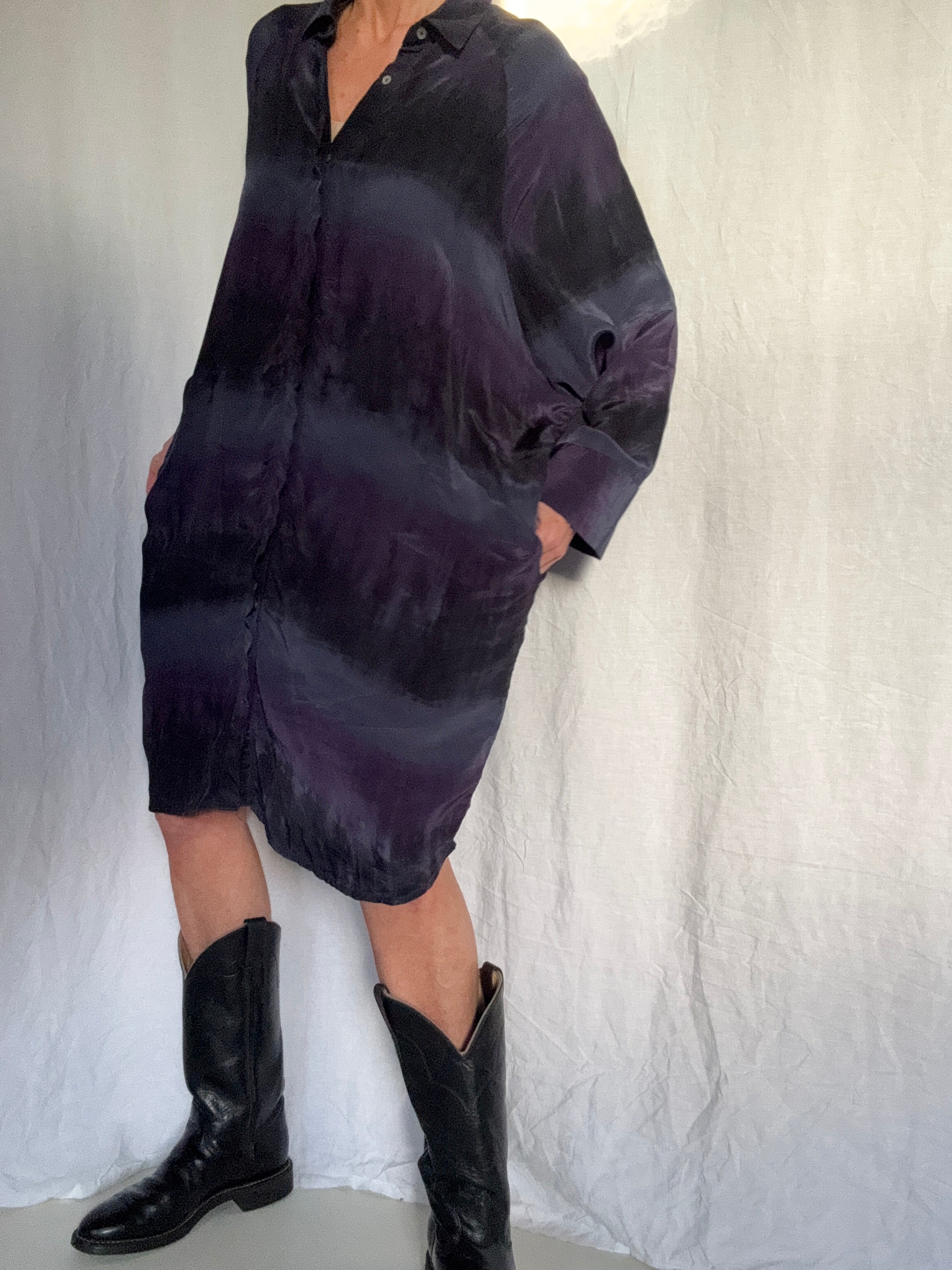 Nous Antwerp Dresses Eva Dress Deep Purple