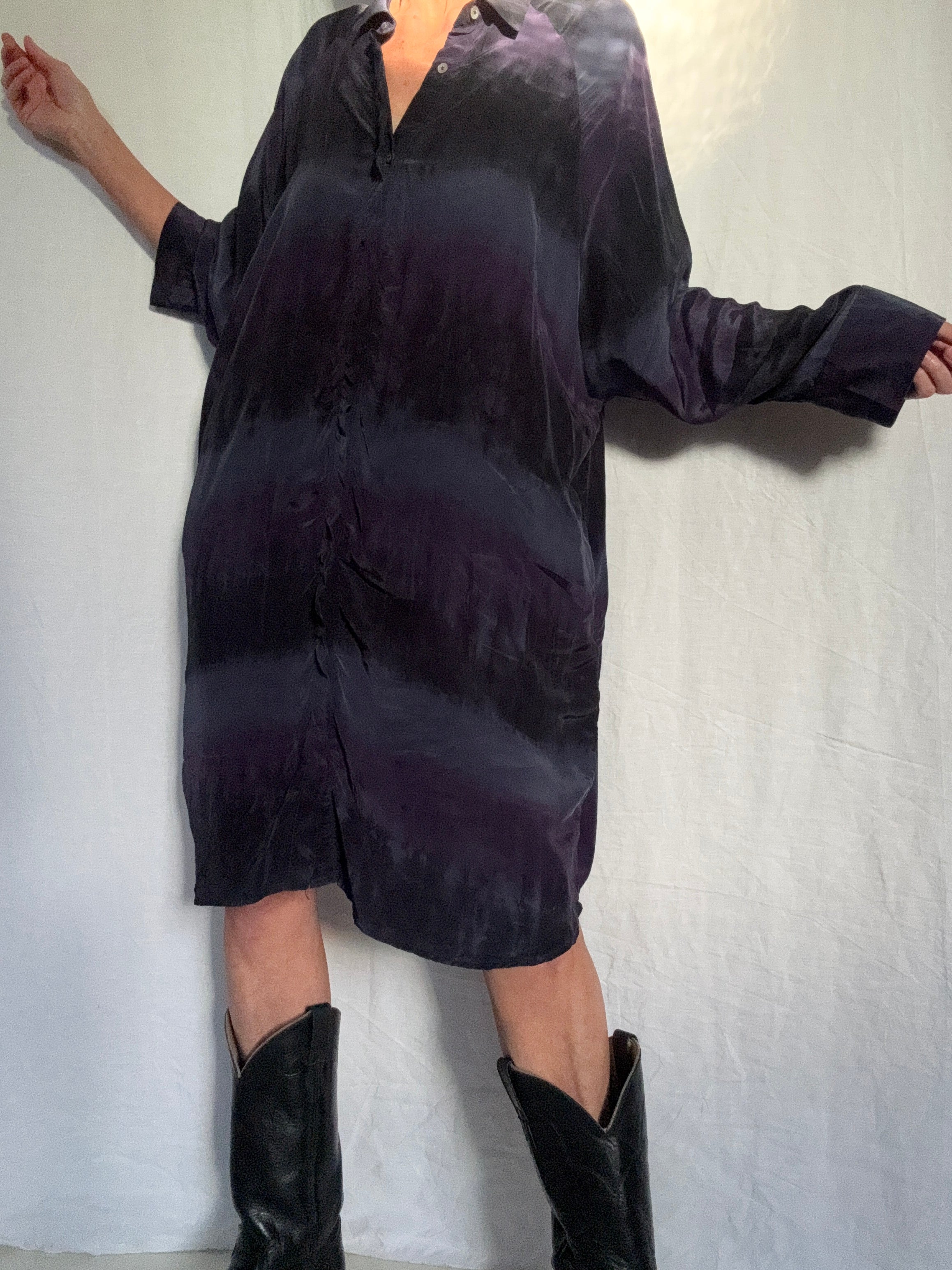 Nous Antwerp Dresses Eva Dress Deep Purple