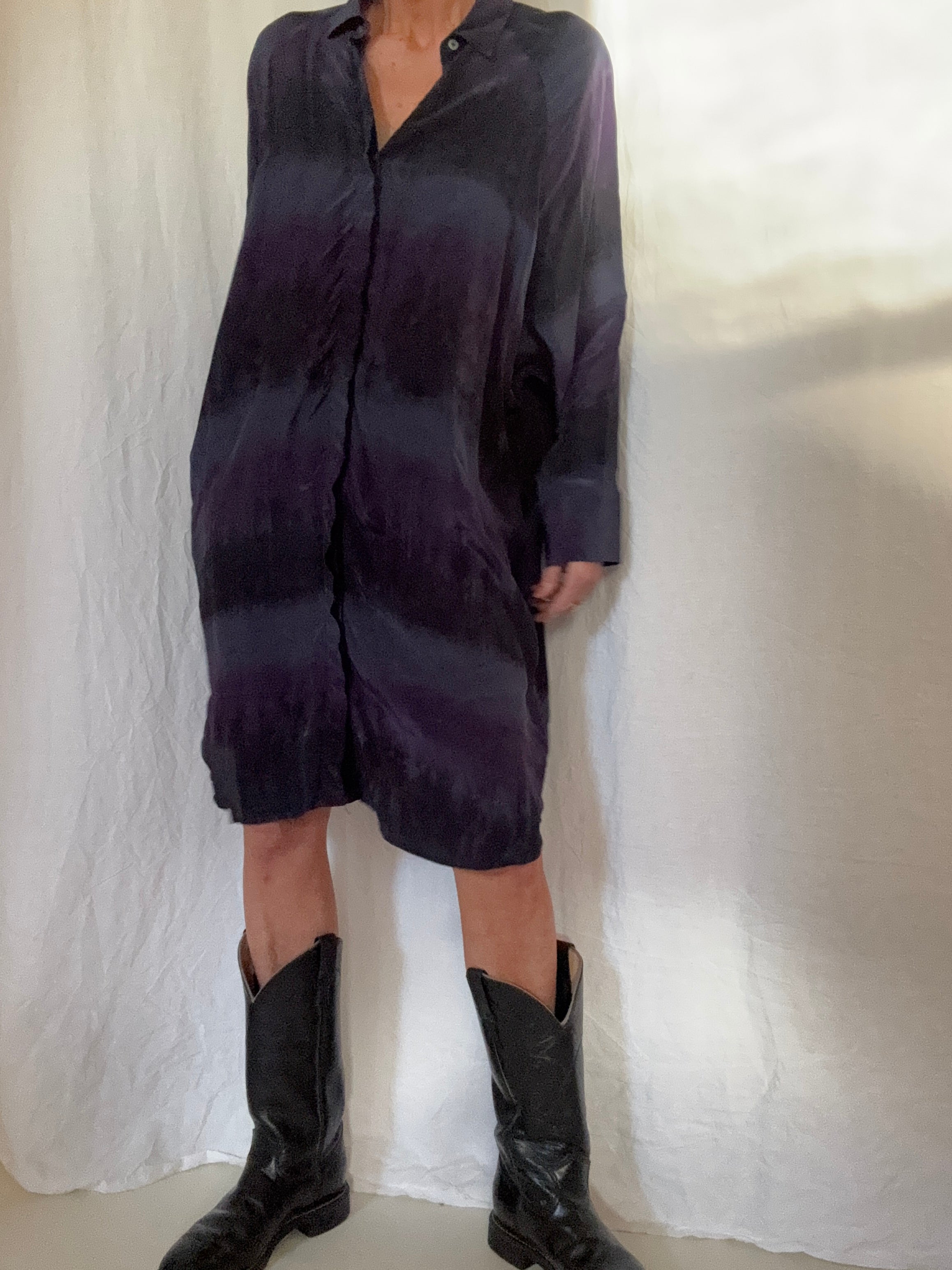 Nous Antwerp Dresses Eva Dress Deep Purple