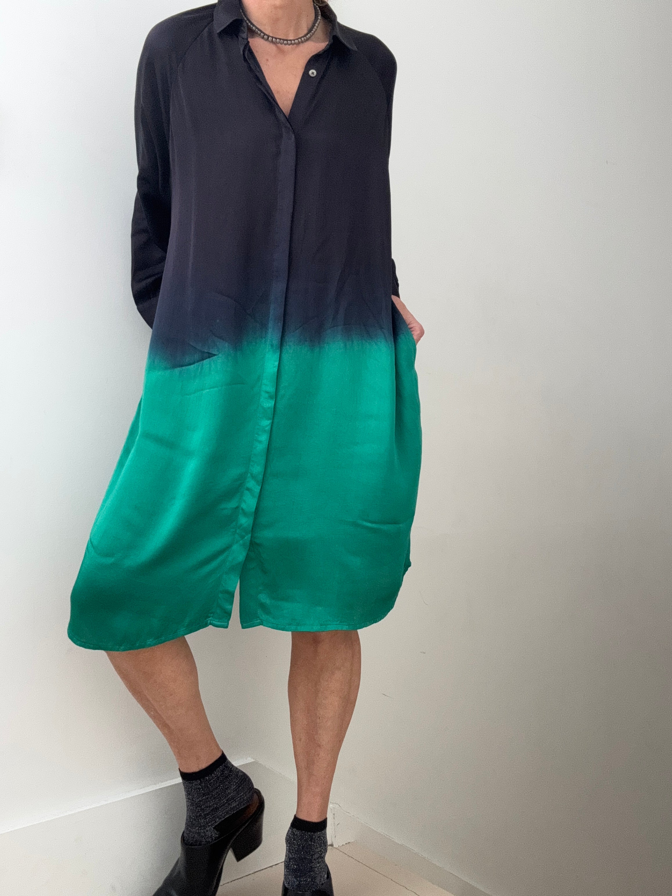 Nous Antwerp Dresses Eva Dress Three Tone Ombre