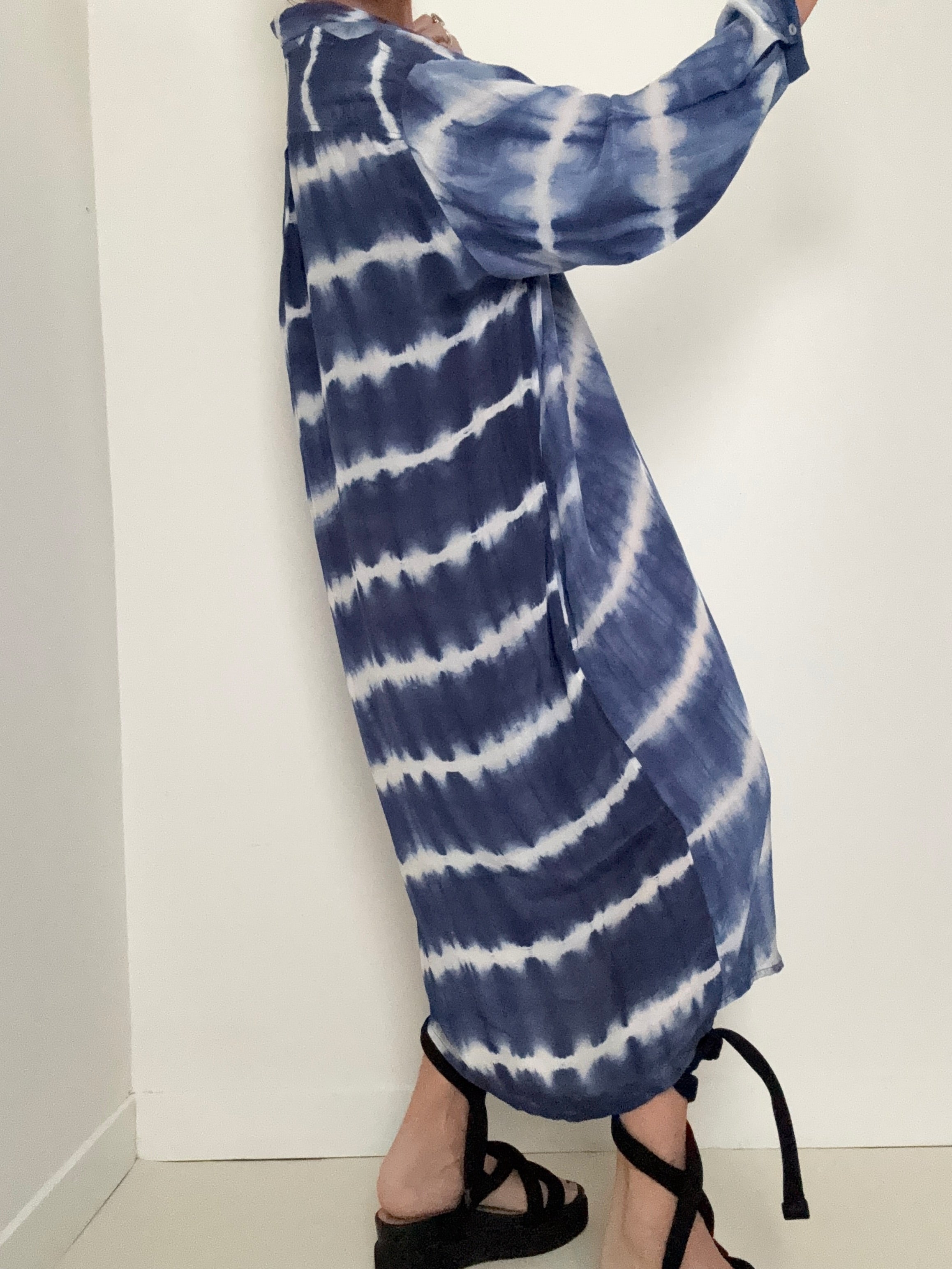 Nous Antwerp Dresses Florence Shirtdress Sky Blues
