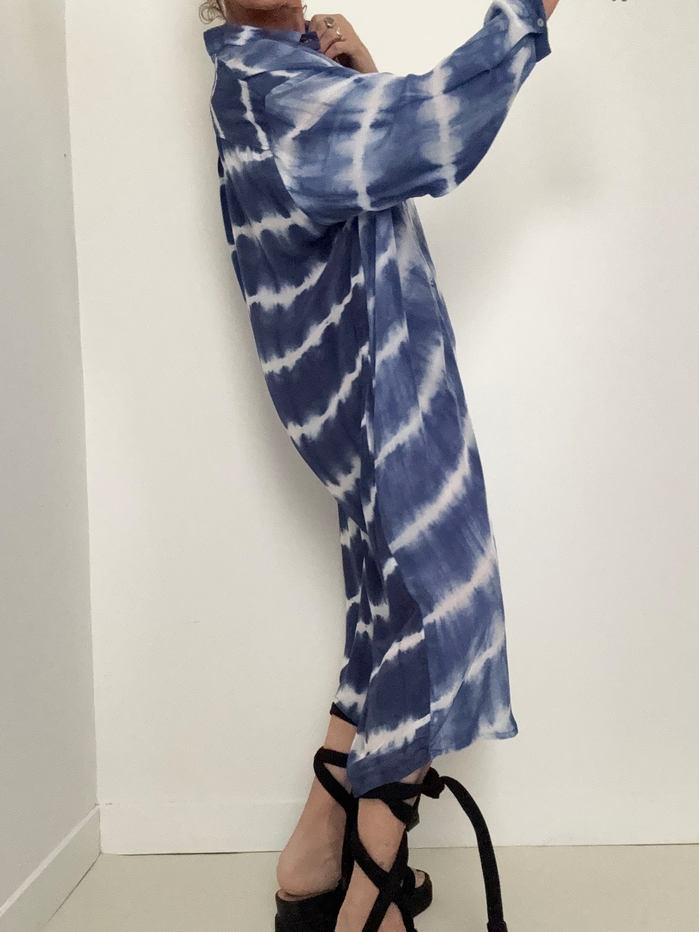 Nous Antwerp Dresses Florence Shirtdress Sky Blues