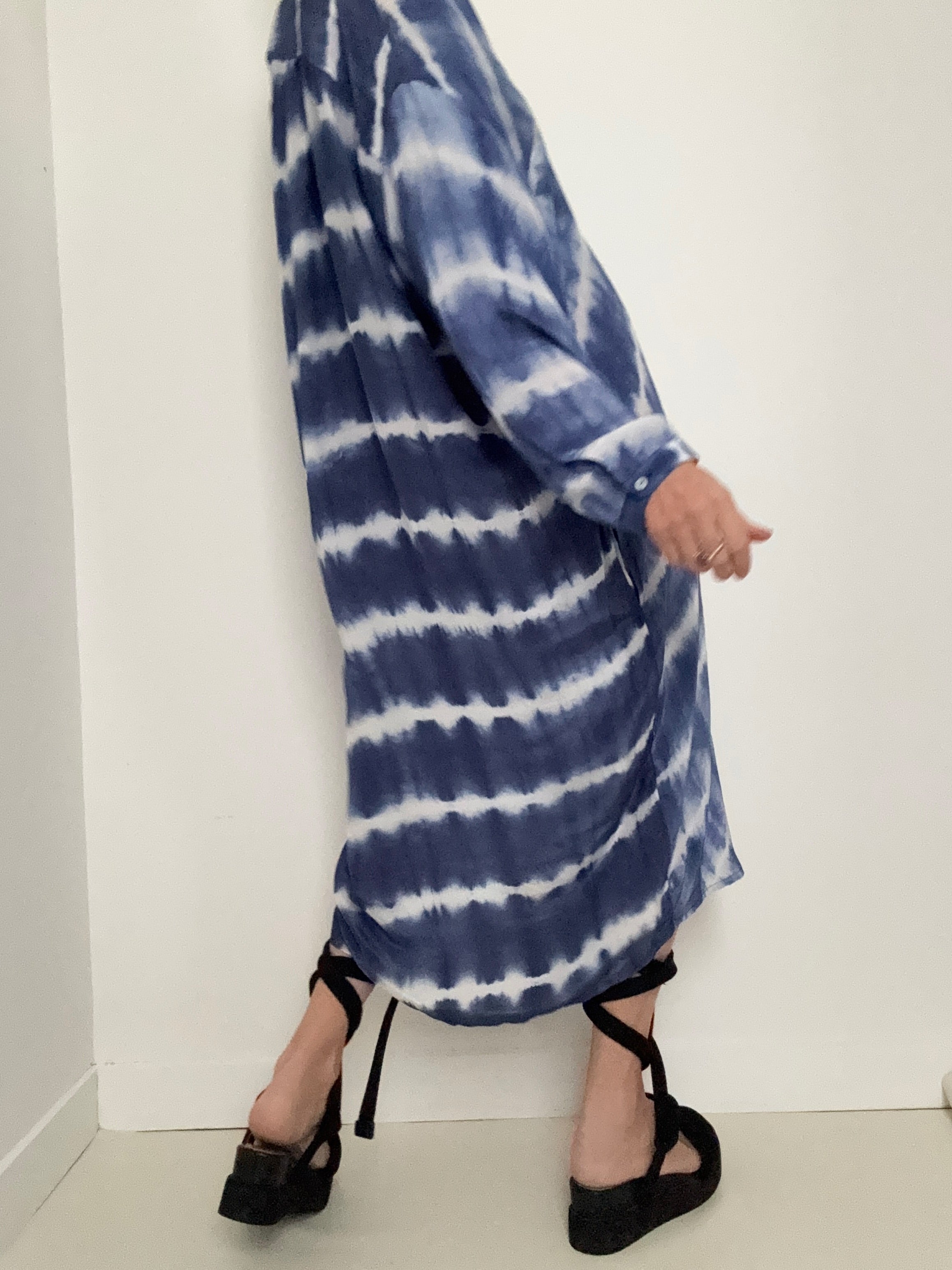 Nous Antwerp Dresses Florence Shirtdress Sky Blues