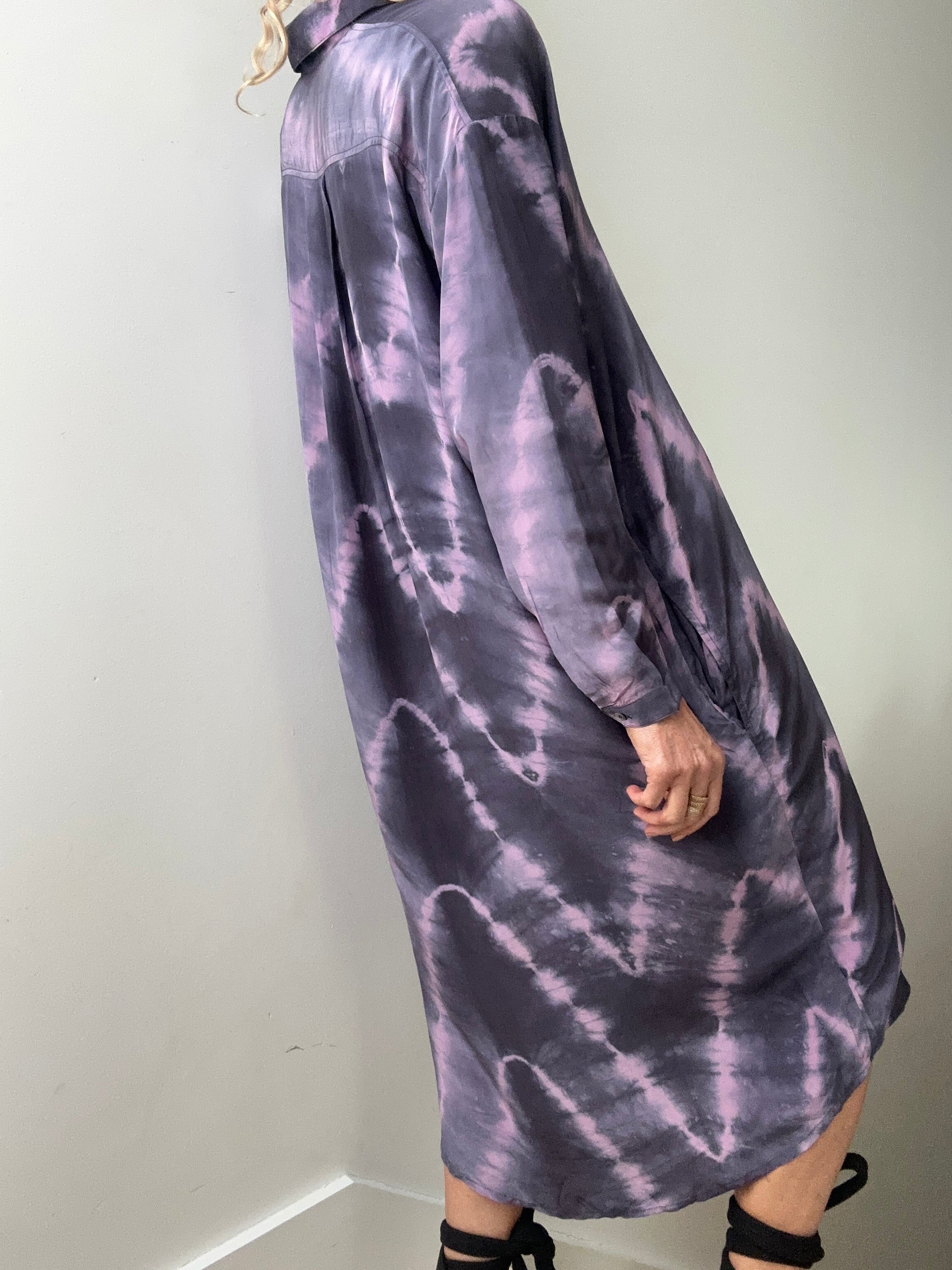 Nous Antwerp Florence Shirtdress Purple | Dresses
