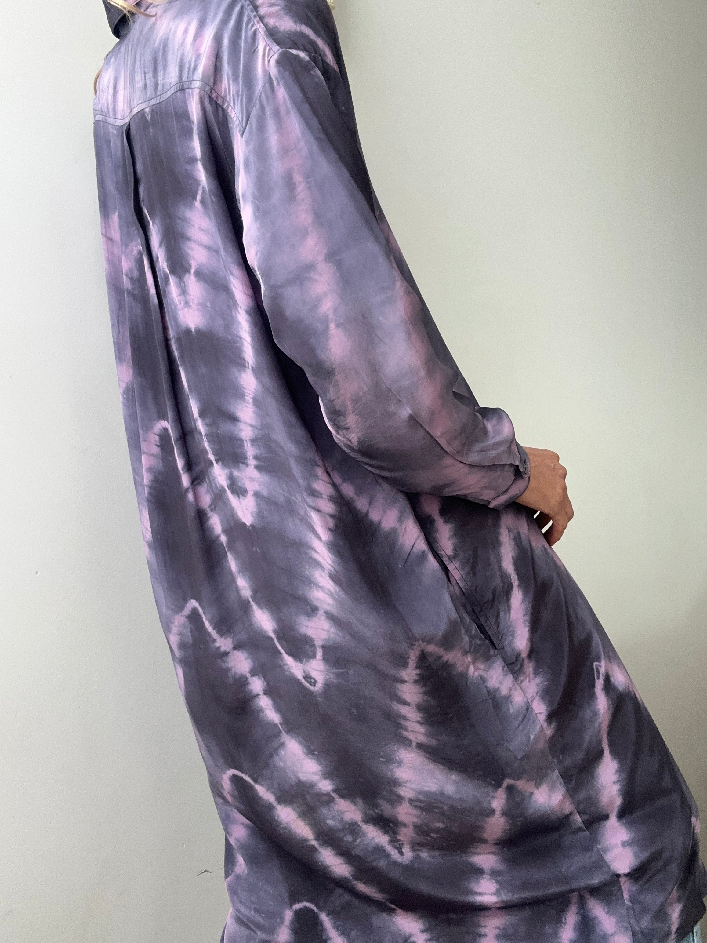 Nous Antwerp Florence Shirtdress Purple | Dresses