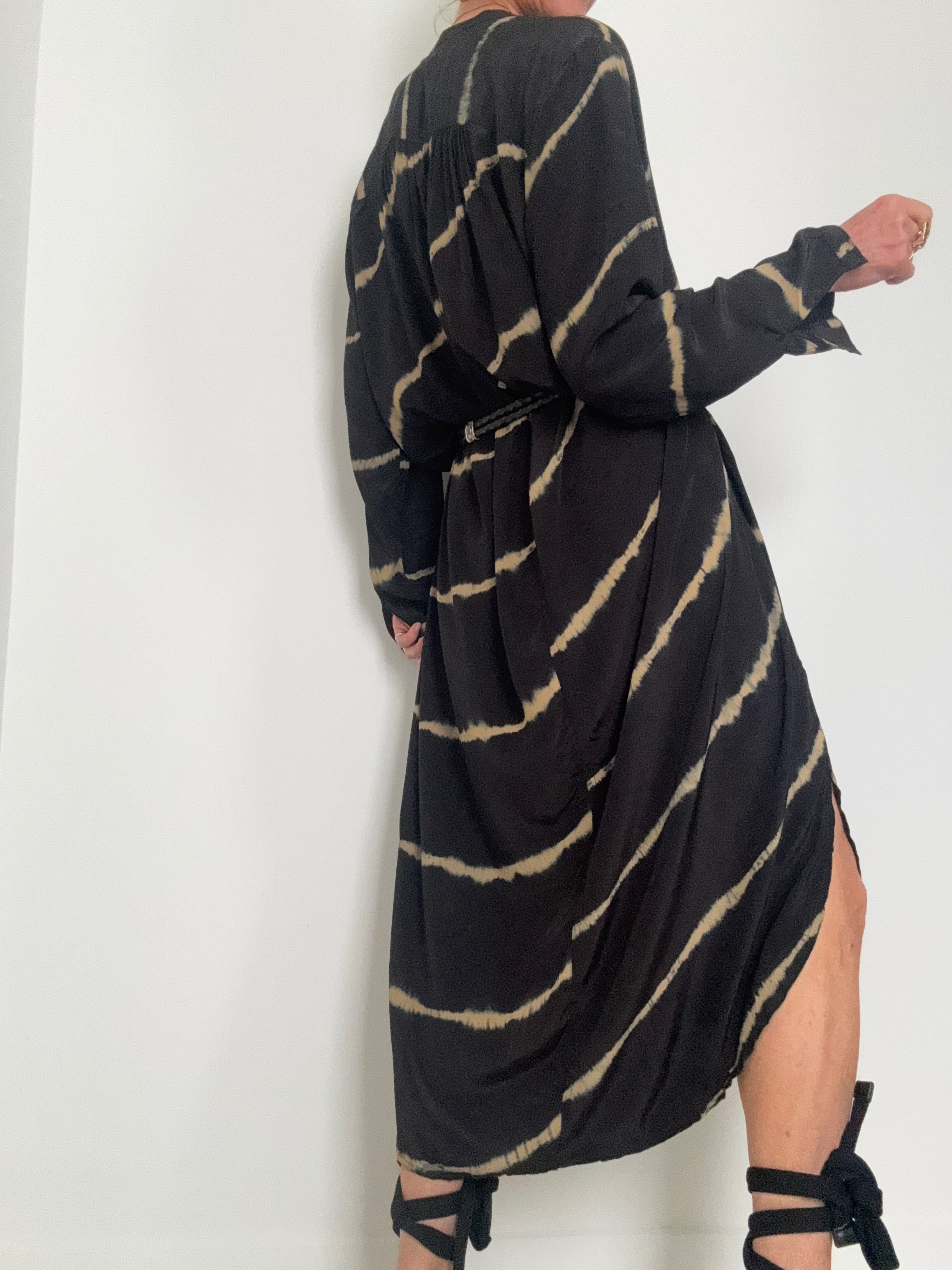 Nous Antwerp Dresses Nous Antwerp Lea Dress Black Latte