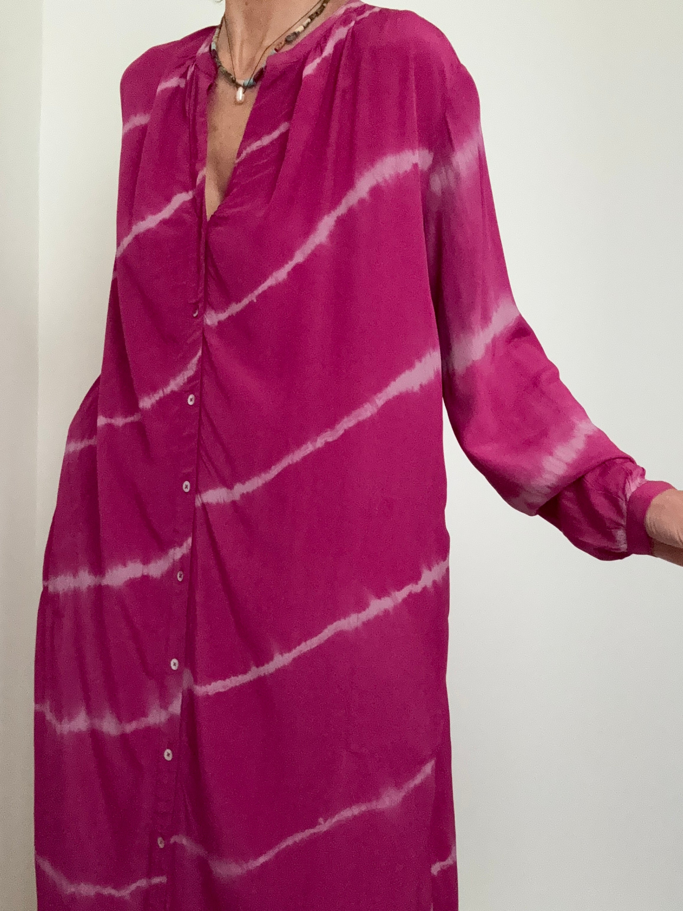 Nous Antwerp Dresses Nous Antwerp Lea Dress Fuschia