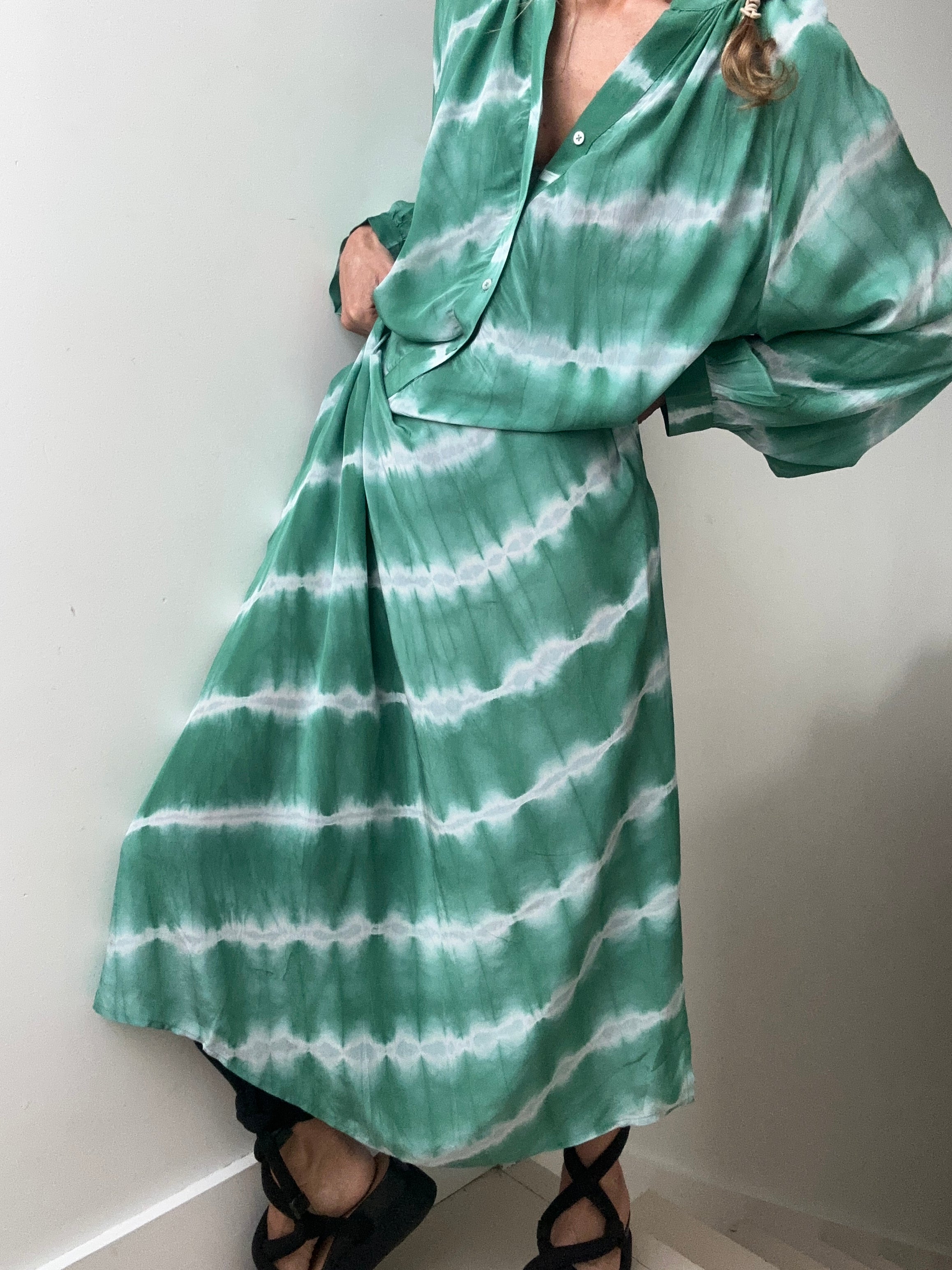 Nous Antwerp Lea Dress Green | Dresses