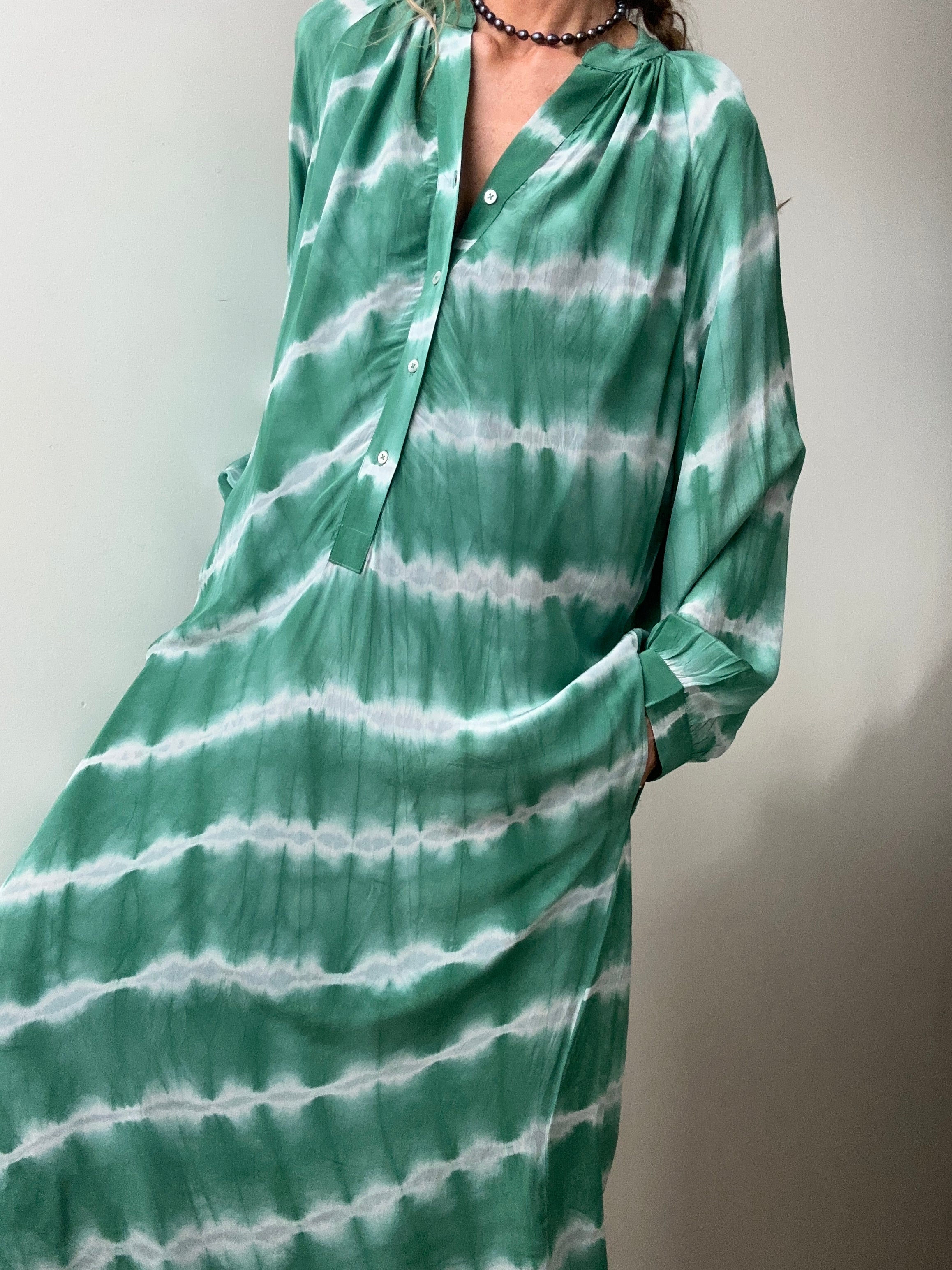 Nous Antwerp Lea Dress Green | Dresses