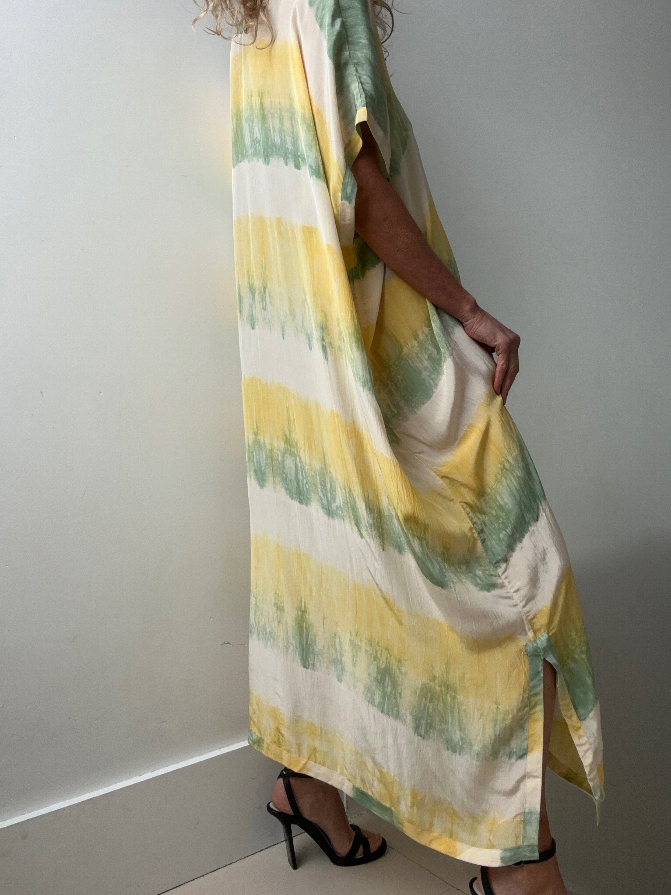 Nous Antwerp Dresses Nous Antwerp Sam Kaftan Dress Sorbet