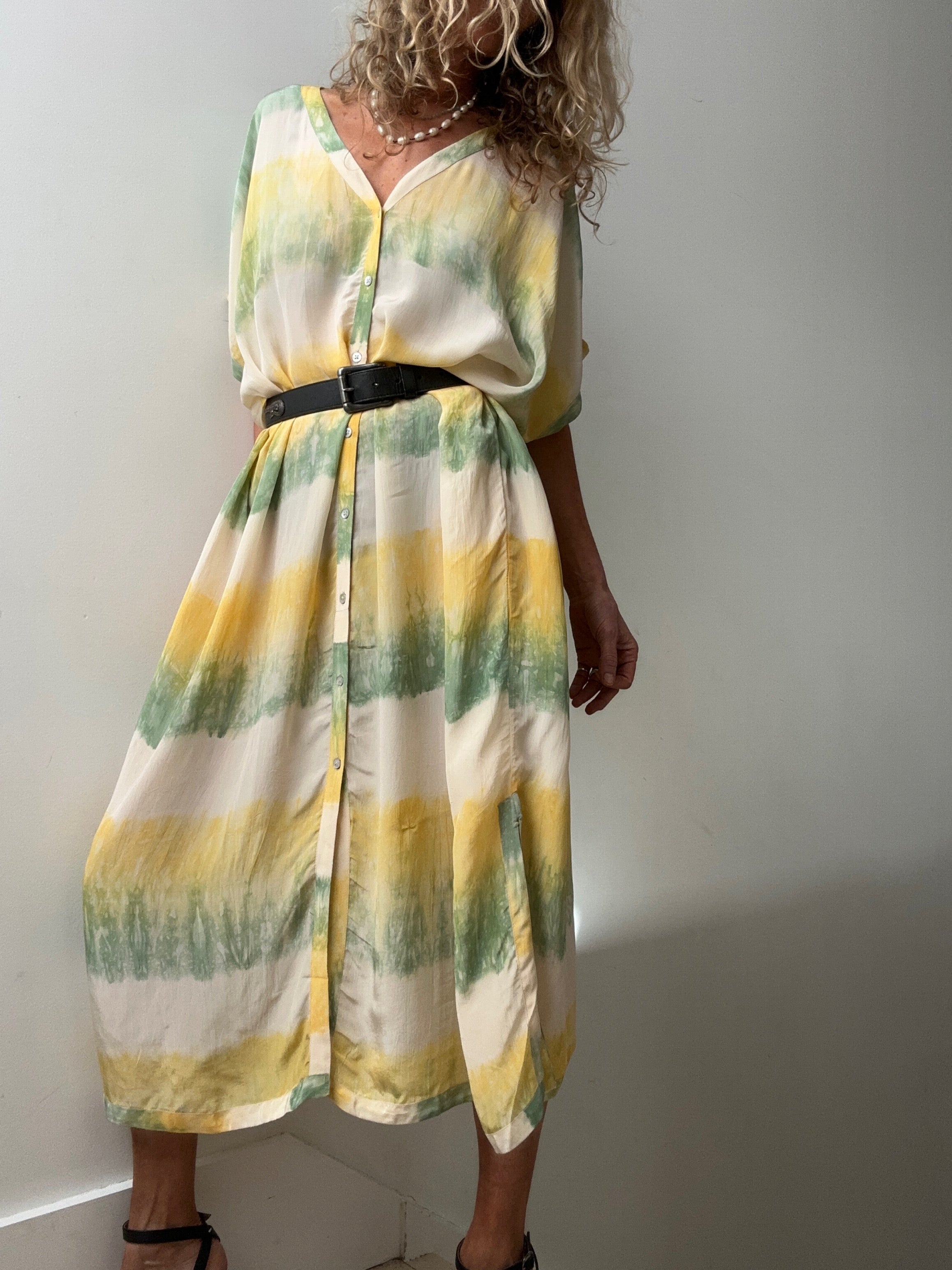 Nous Antwerp Dresses Nous Antwerp Sam Kaftan Dress Sorbet