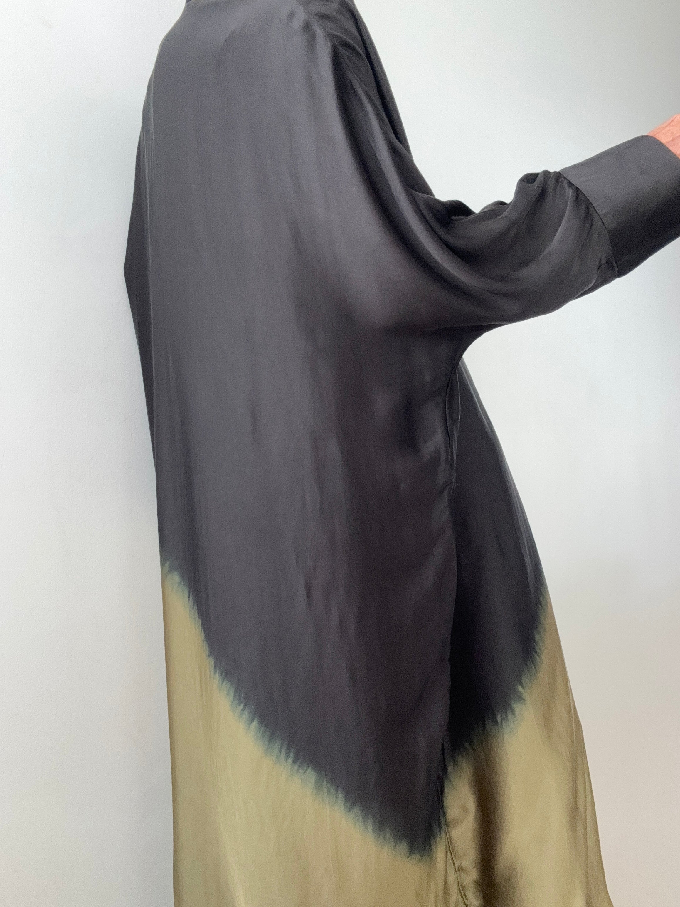 Nous Antwerp Dresses Ombre Erika Dress Khaki Green