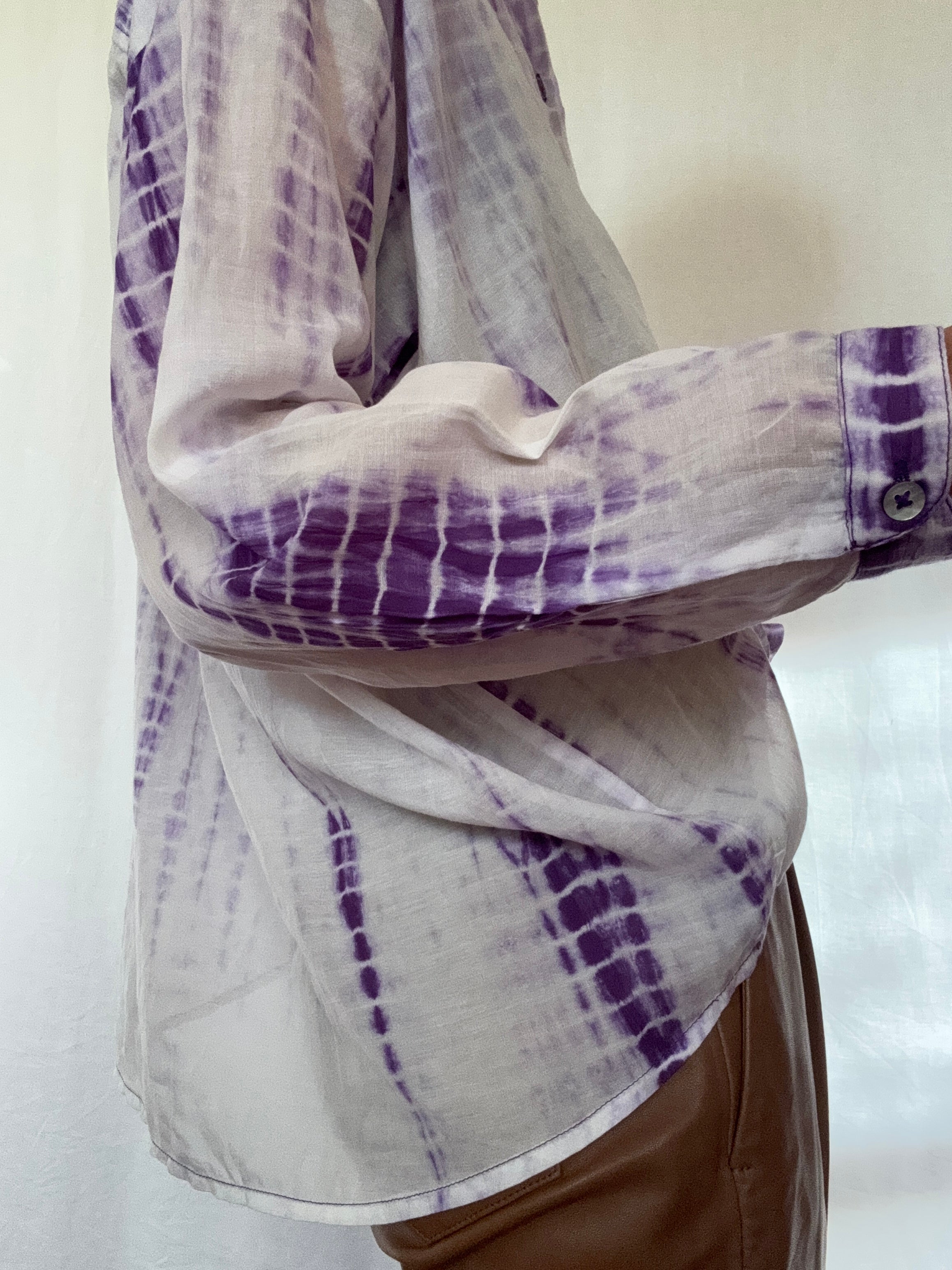 Nous Antwerp Shirts Cotton Silk Milla Shirt Purple