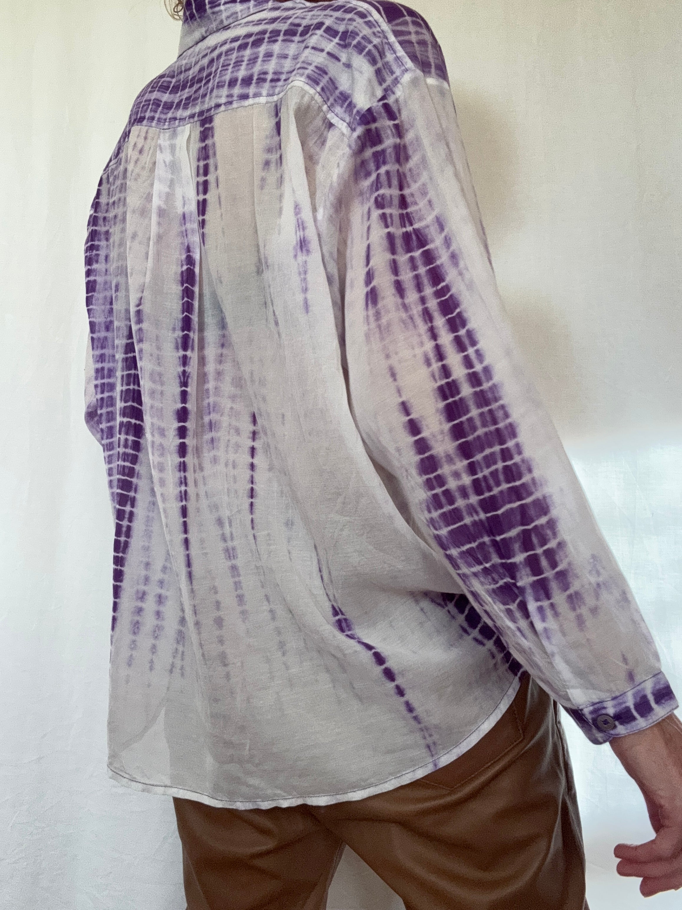 Nous Antwerp Shirts Cotton Silk Milla Shirt Purple