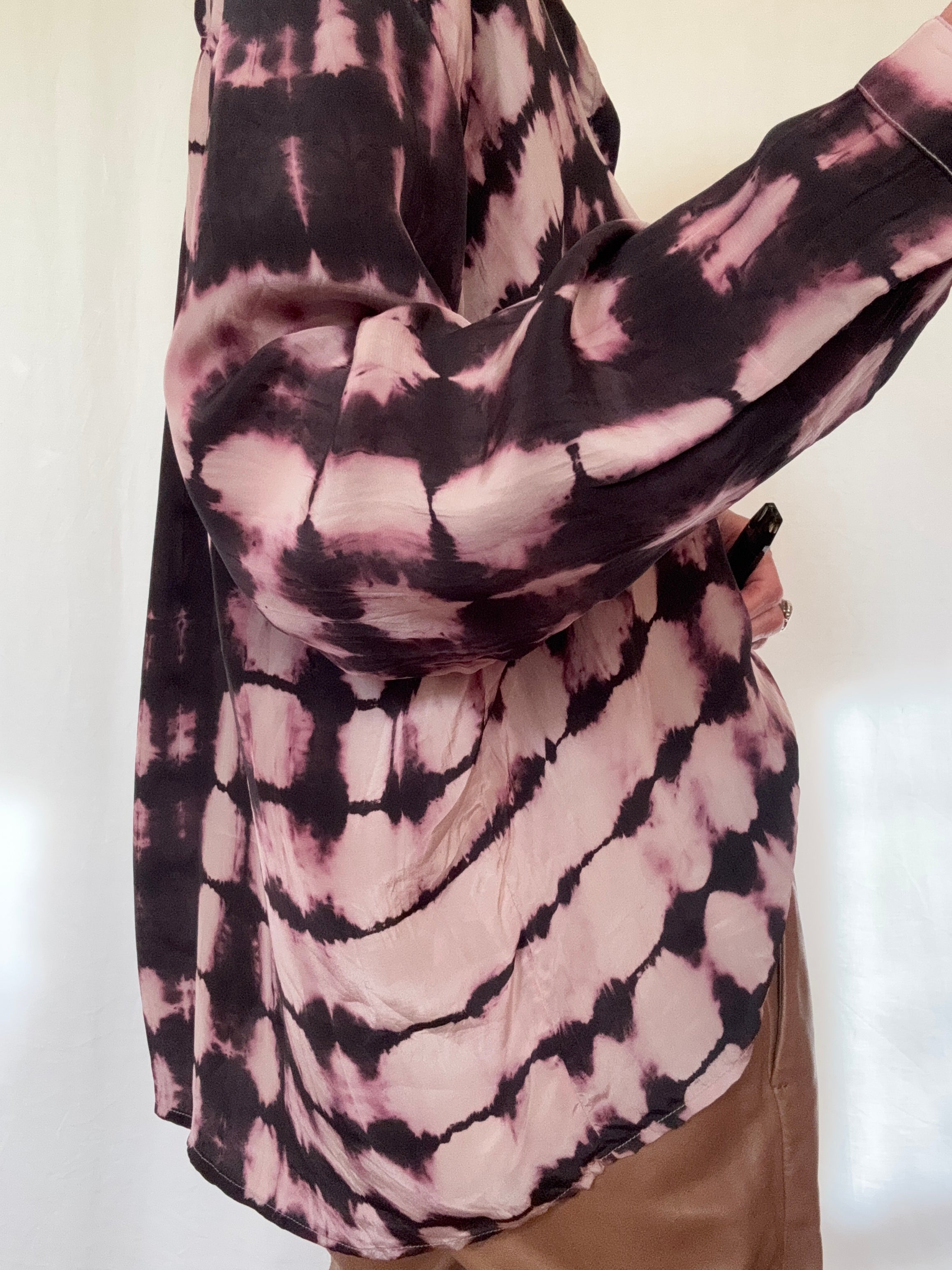 Nous Antwerp Shirts Meganne Blouse Purple Tiedye