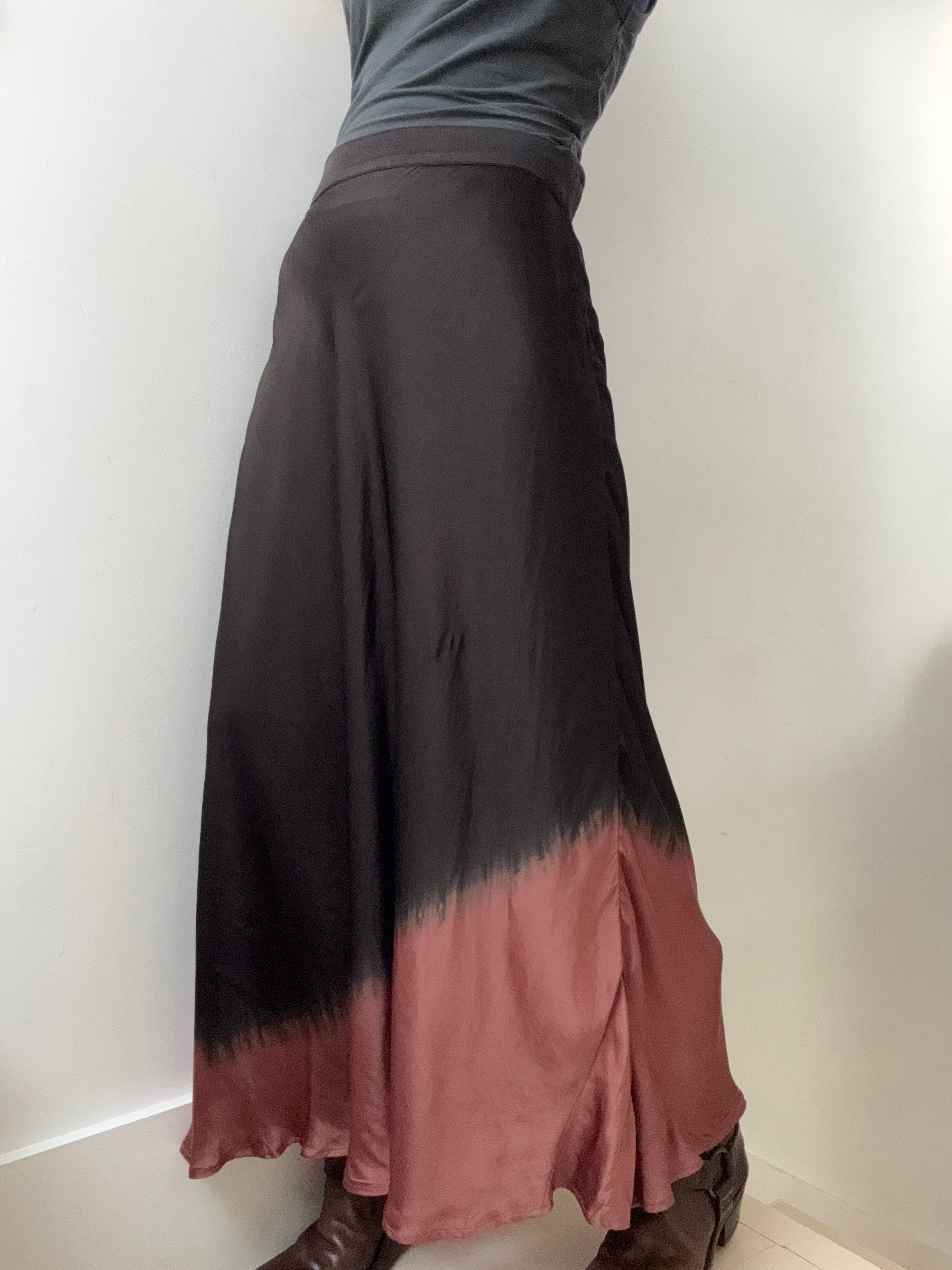 Nous Antwerp Skirts Large Silk Ombre Skirt Pecan