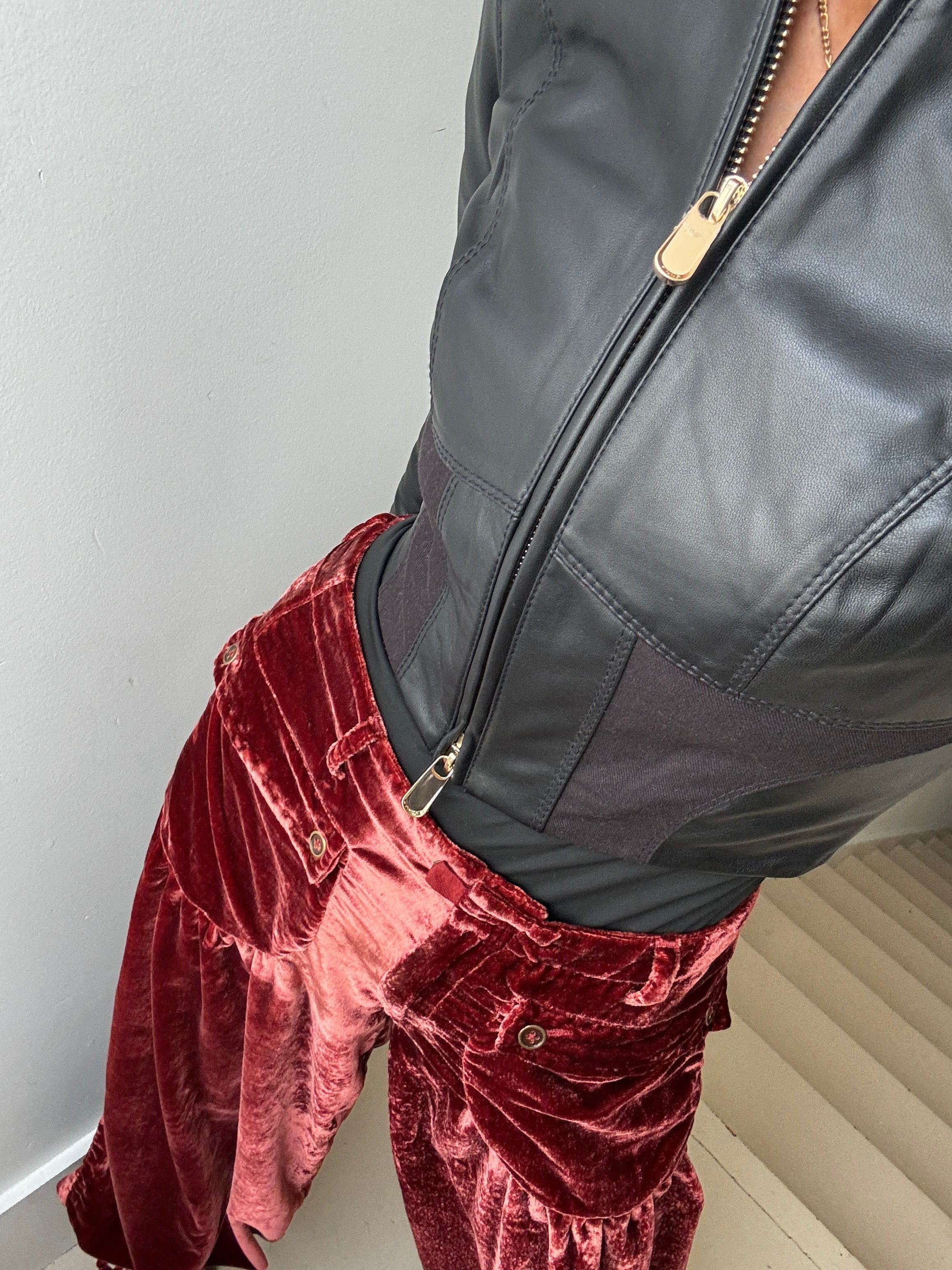 Pinko General Pinko Zip Up Mock Neck Cropped Jacket
