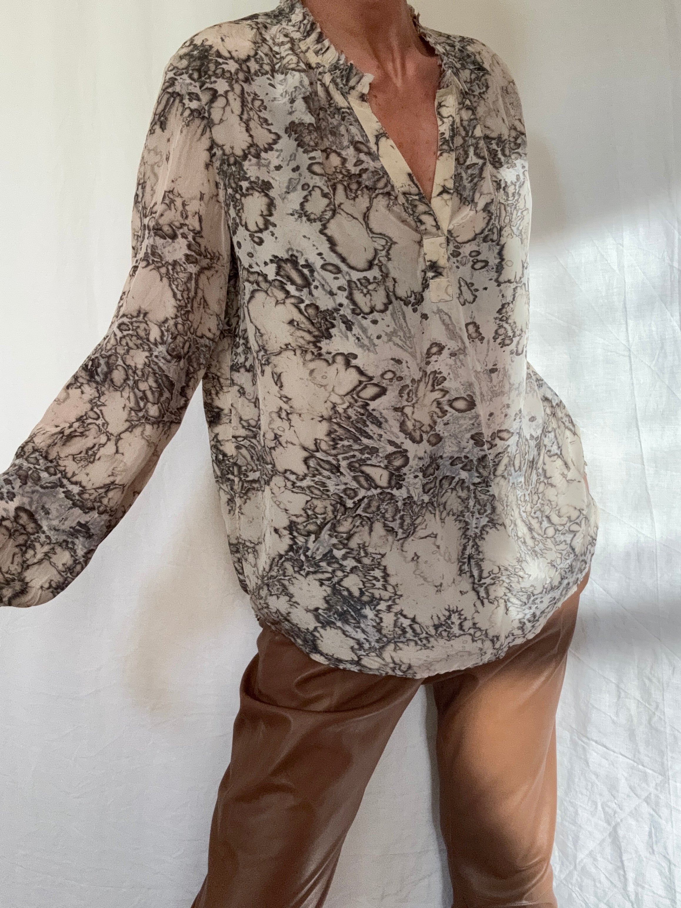 Project AJ 117 Blouses Glory Blouse Rocky Marble