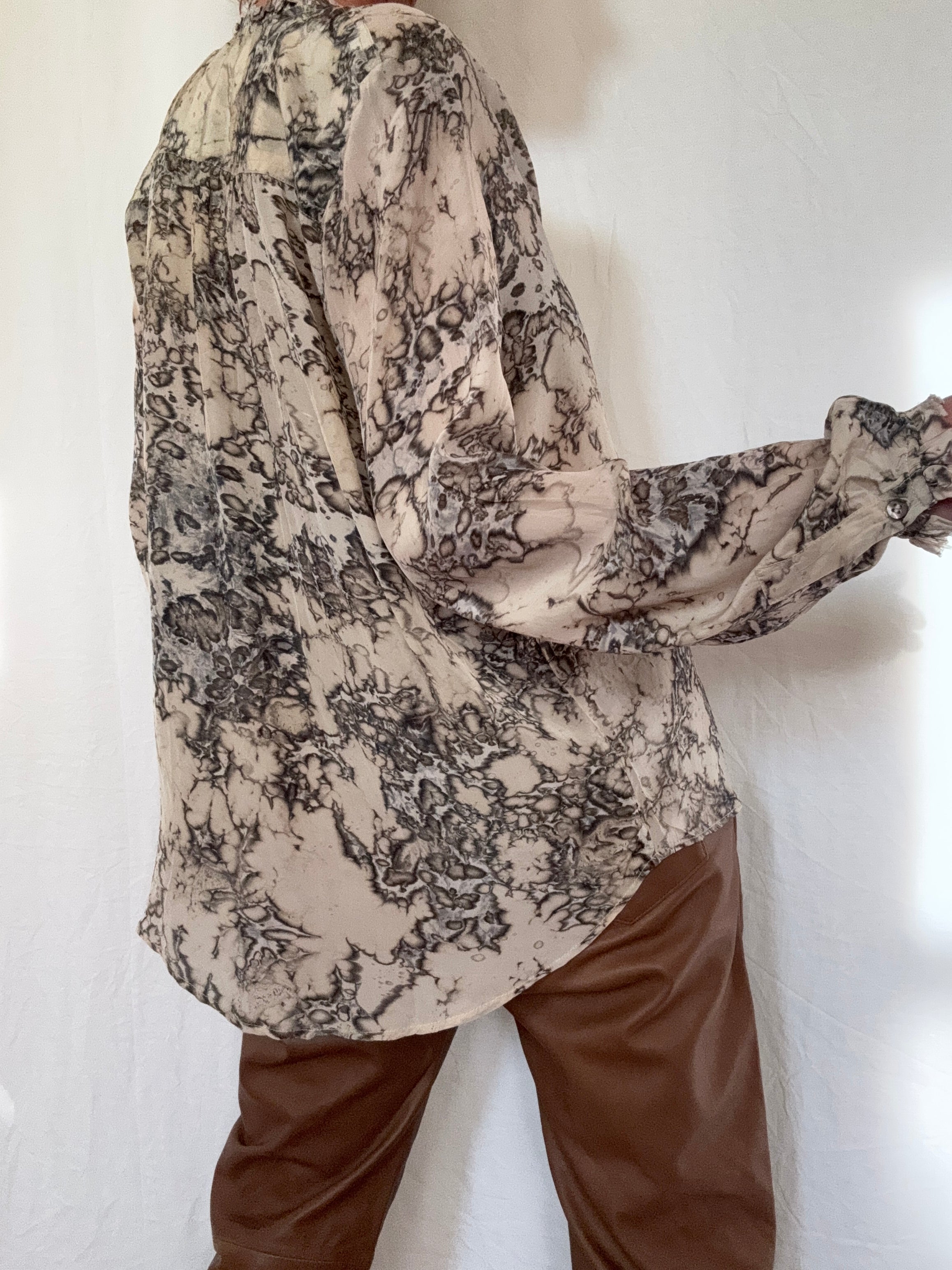 Project AJ 117 Blouses Glory Blouse Rocky Marble