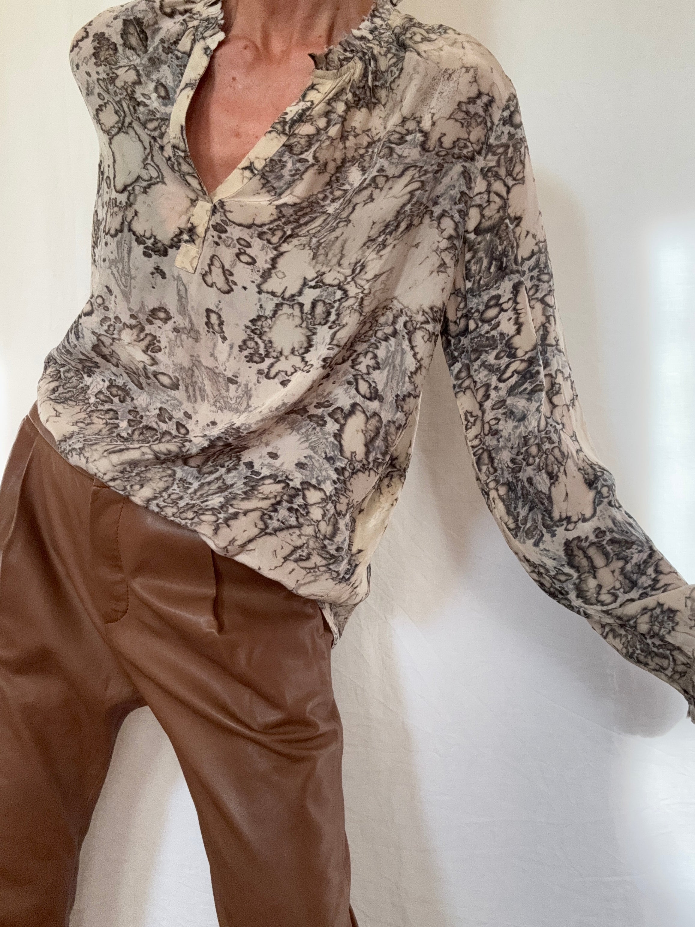 Project AJ 117 Blouses Glory Blouse Rocky Marble