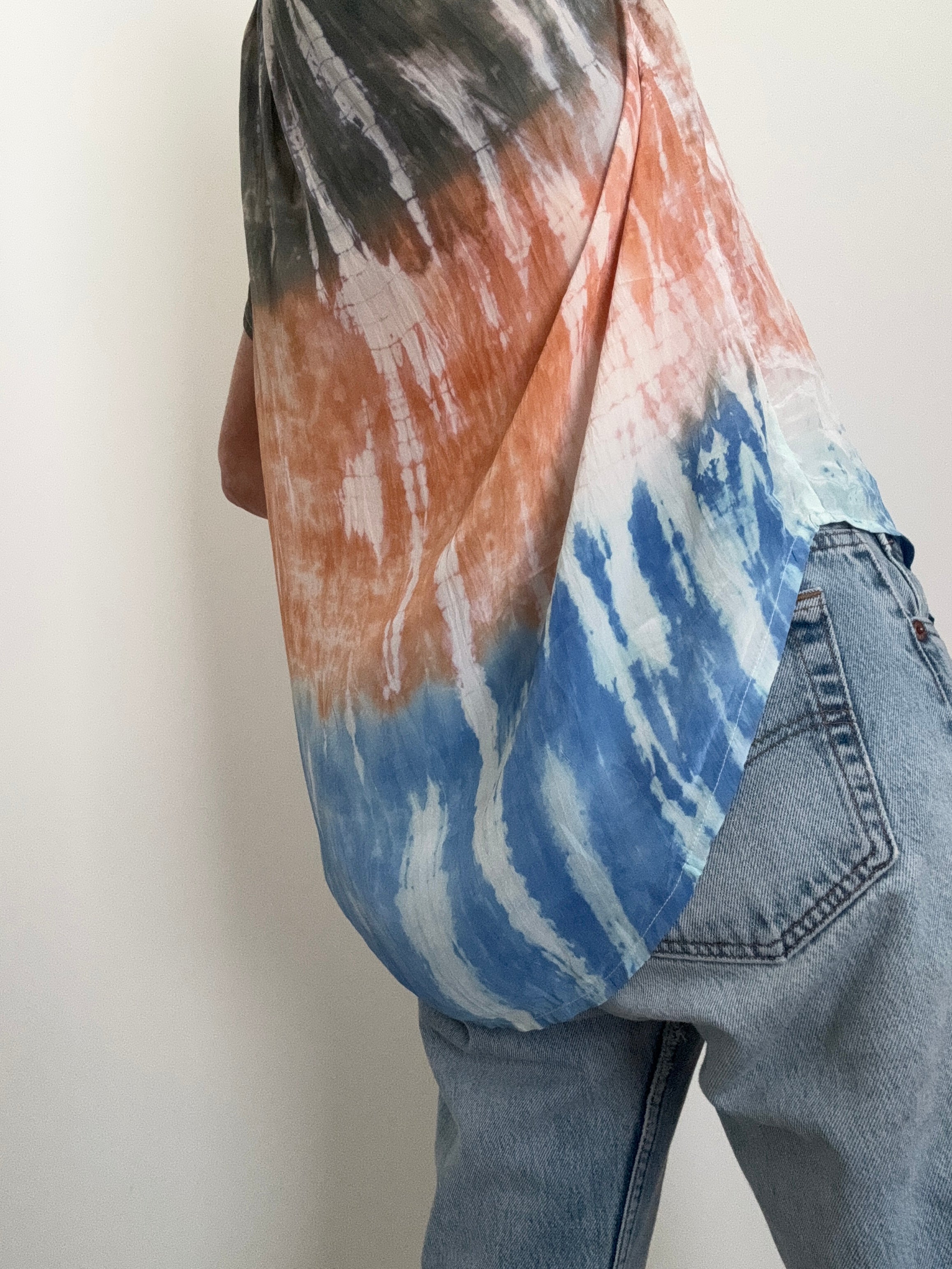 Project AJ 117 Felice Blouse Khaki Blue | Blouses