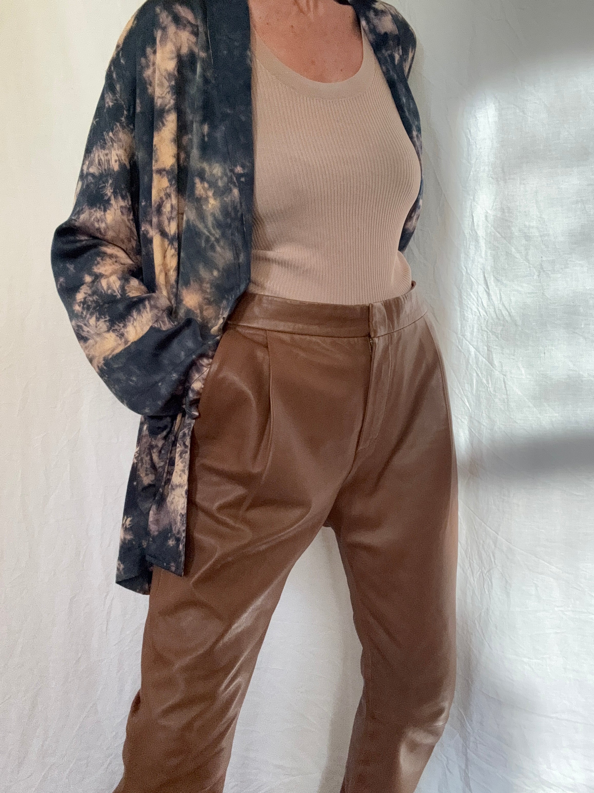 Project AJ 117 Blouses Silk Felicity Blouse Dusk Tiedye