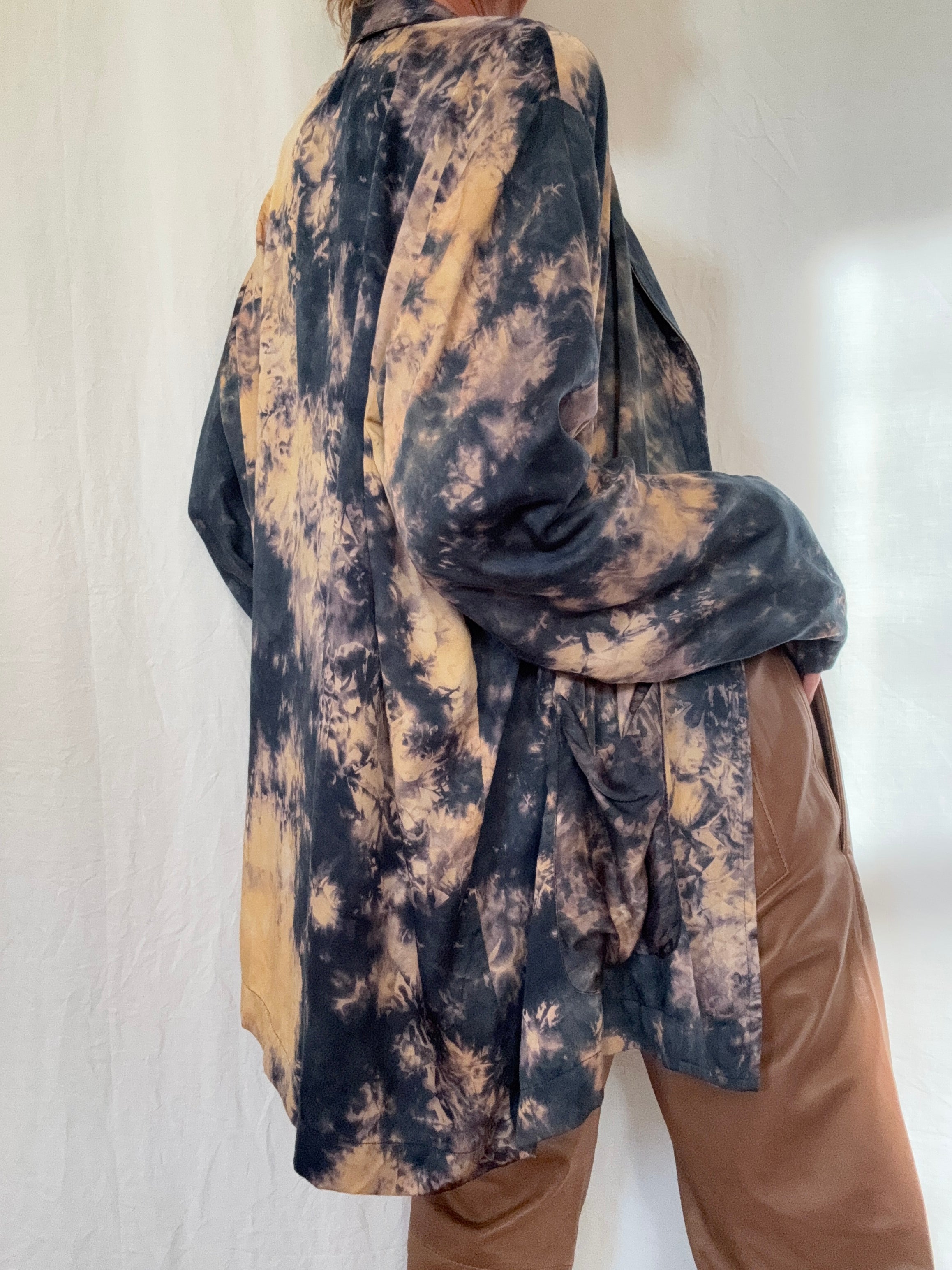 Project AJ 117 Blouses Silk Felicity Blouse Dusk Tiedye