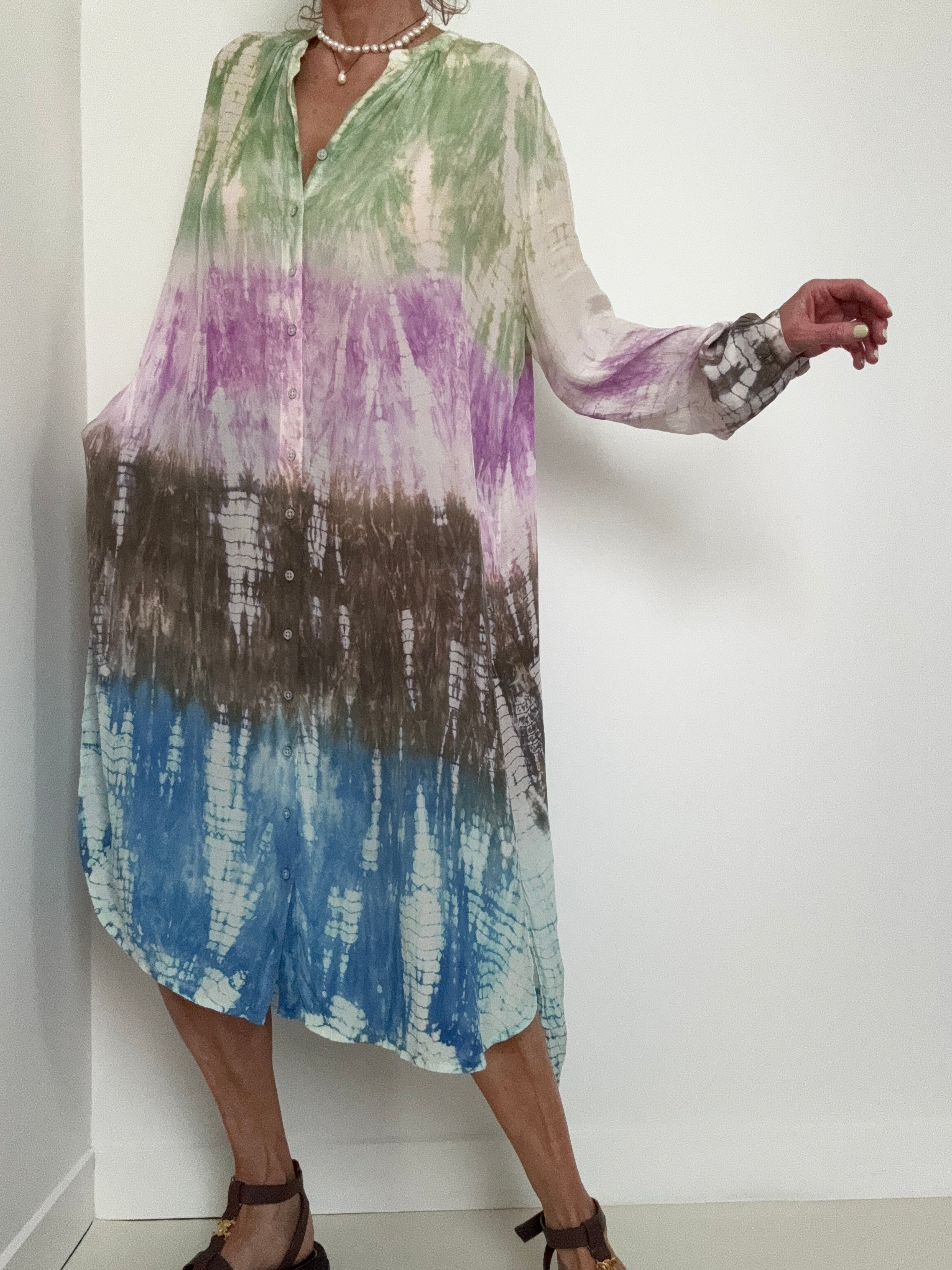 Paris Dress Multi Lavender | Dresses