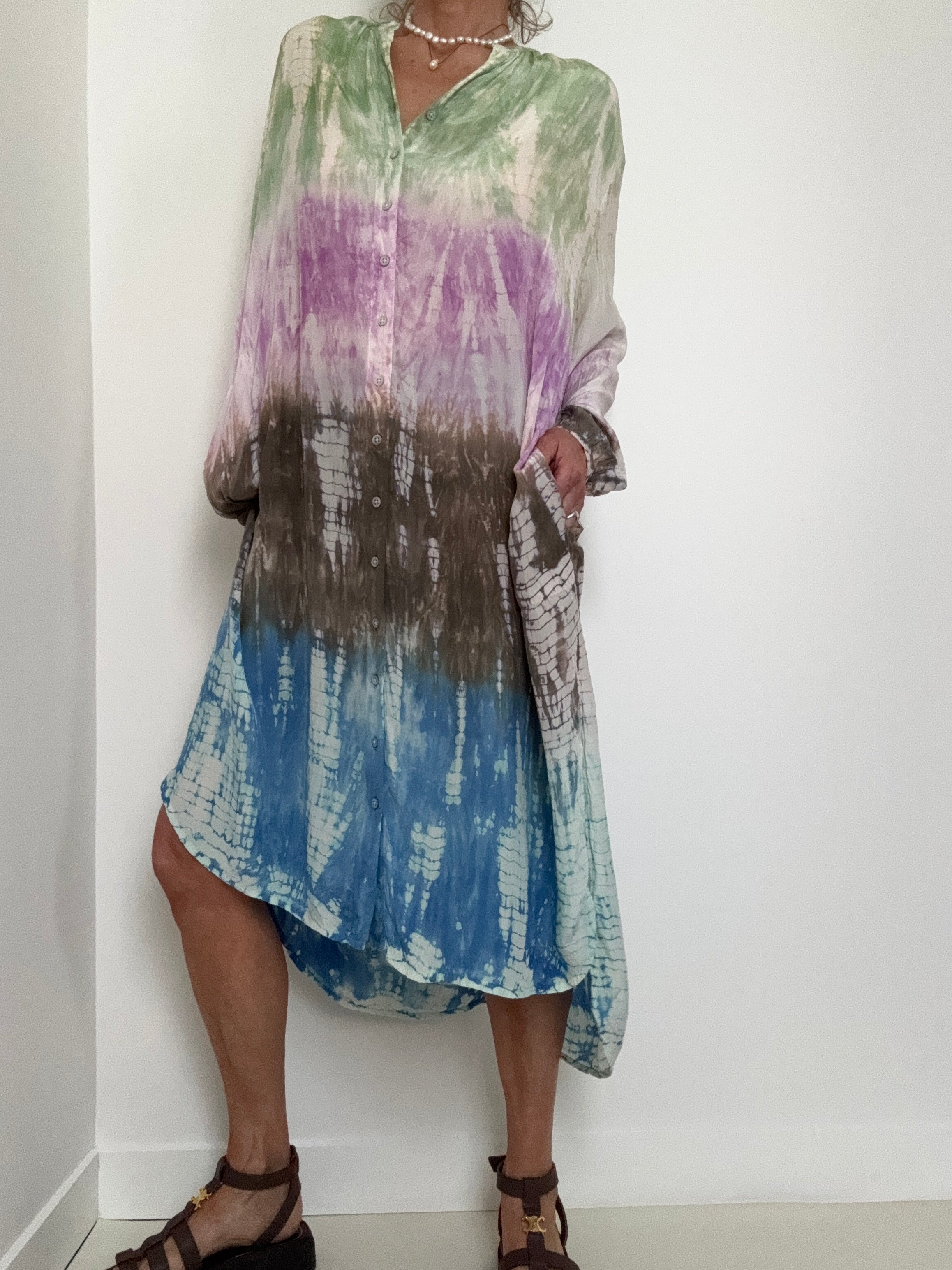 Paris Dress Multi Lavender | Dresses