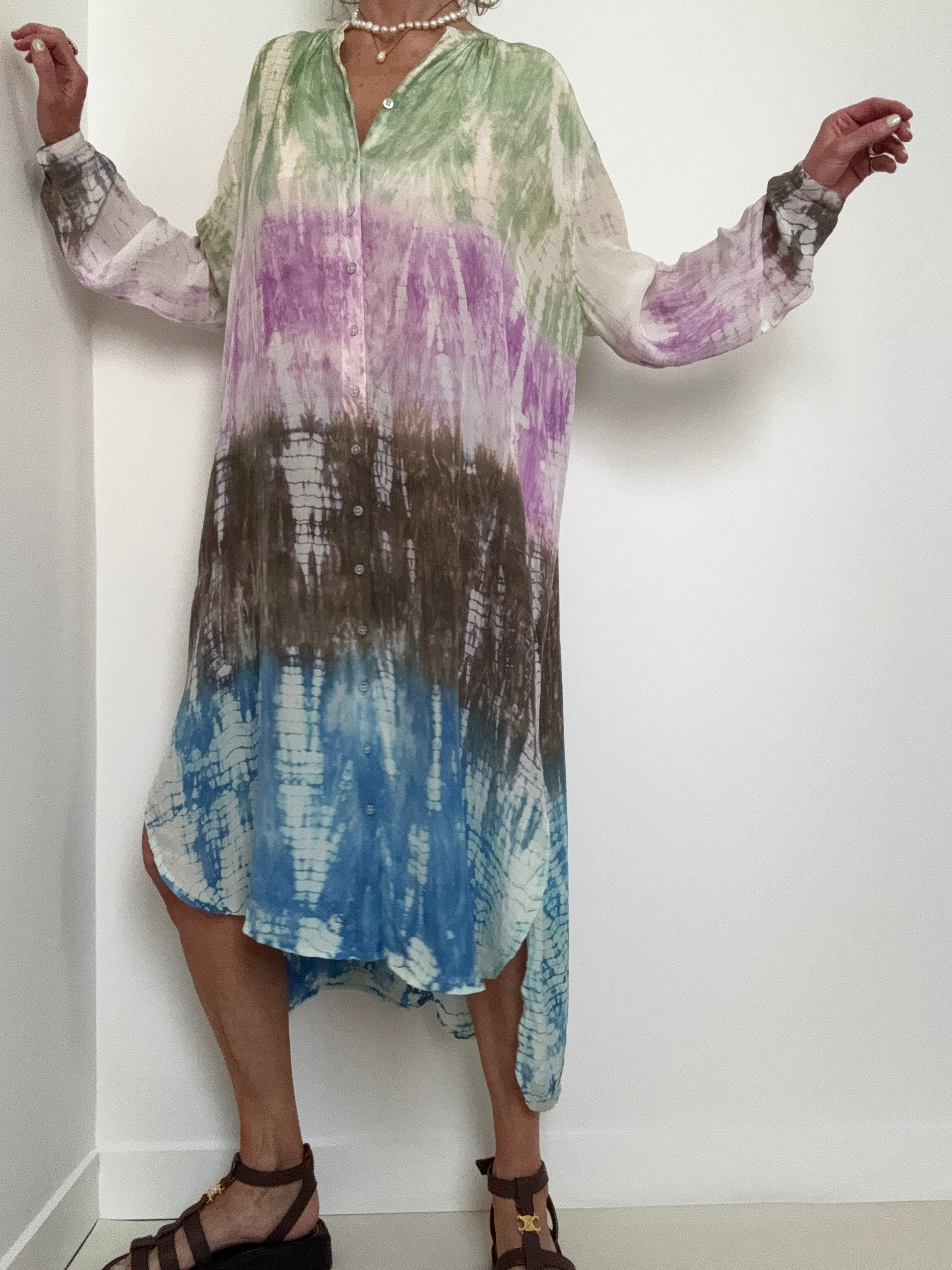 Paris Dress Multi Lavender | Dresses