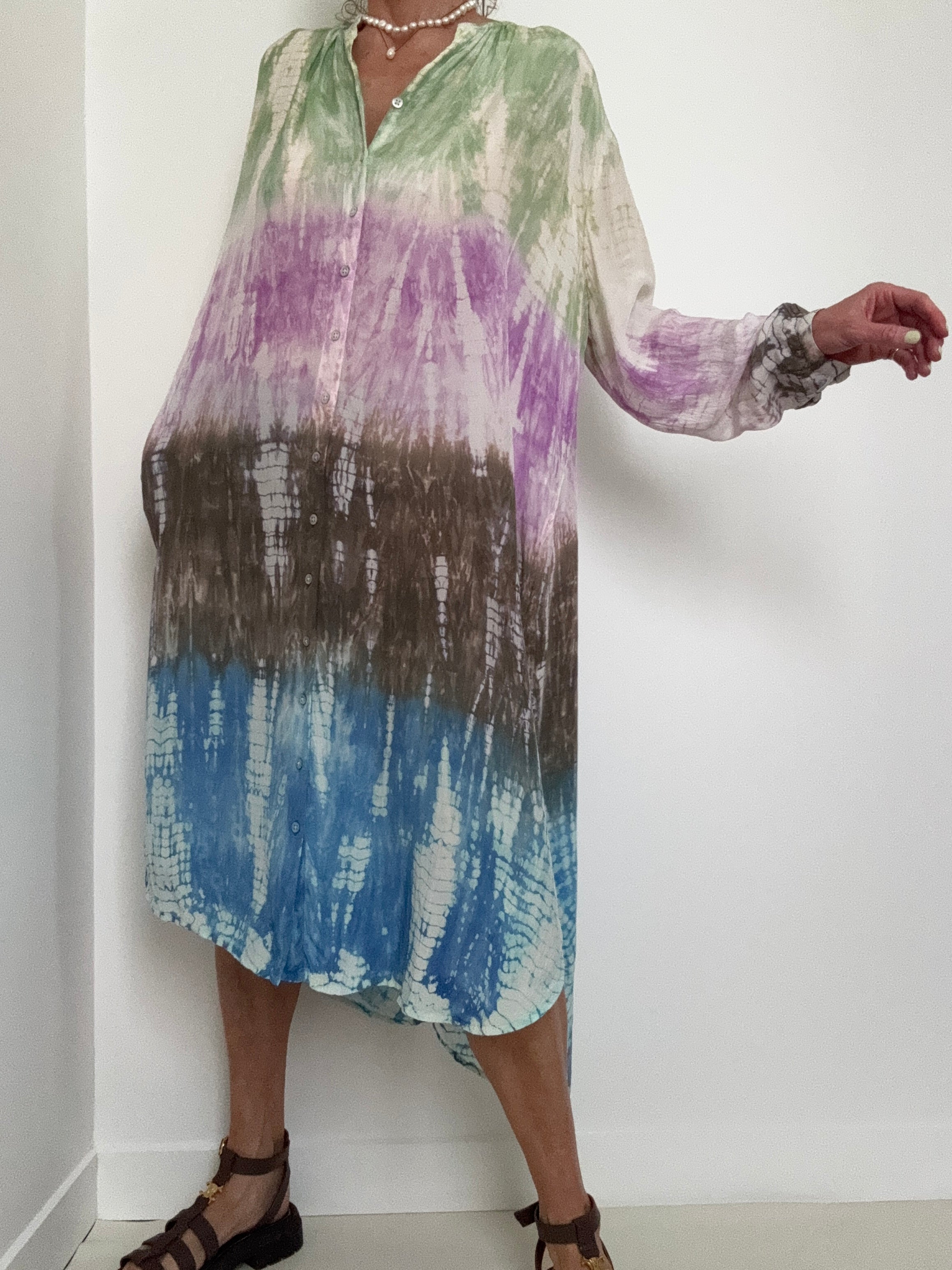 Paris Dress Multi Lavender | Dresses