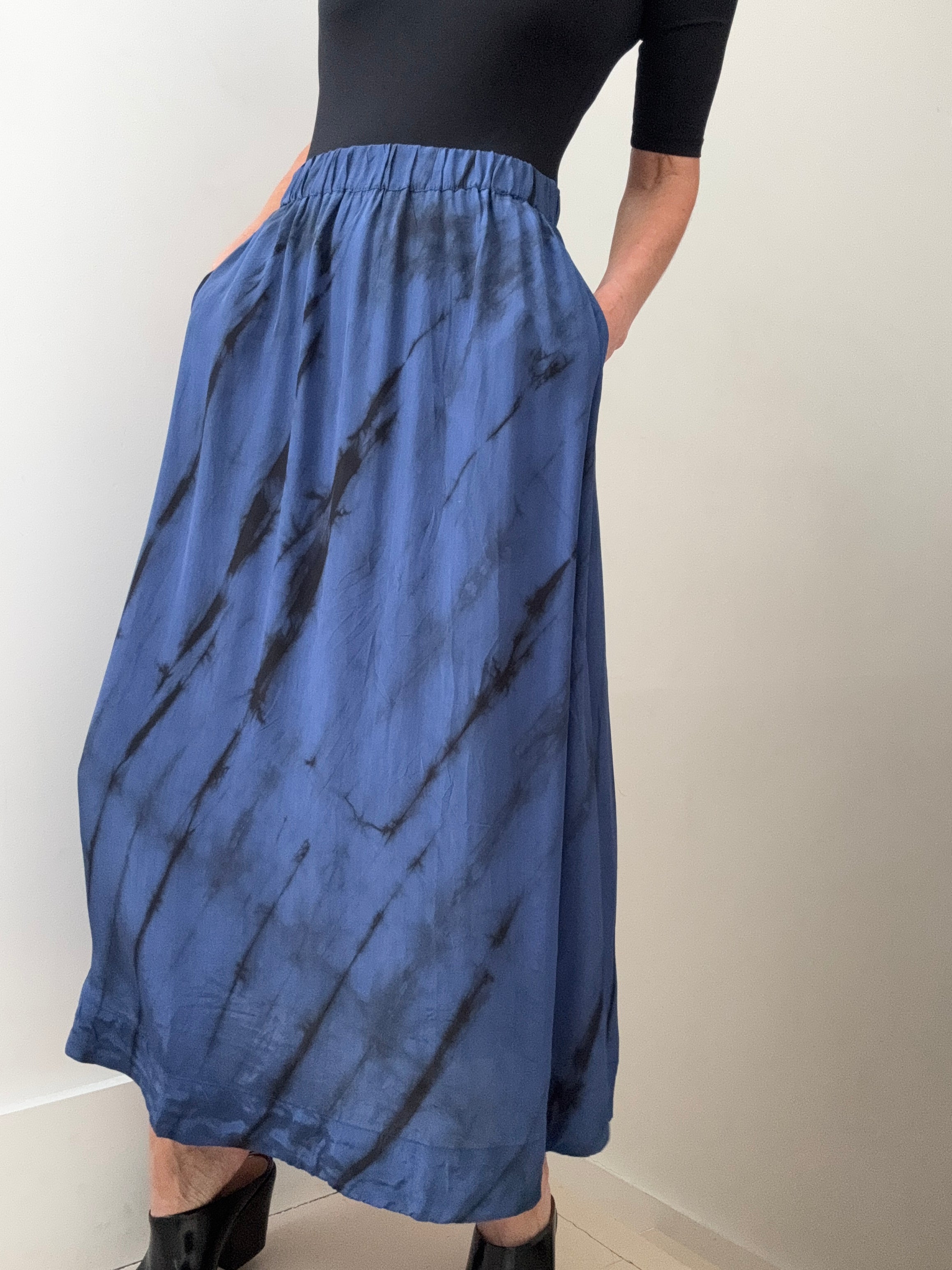 Project AJ 117 Skirts Franny Skirt Blue Tiedye