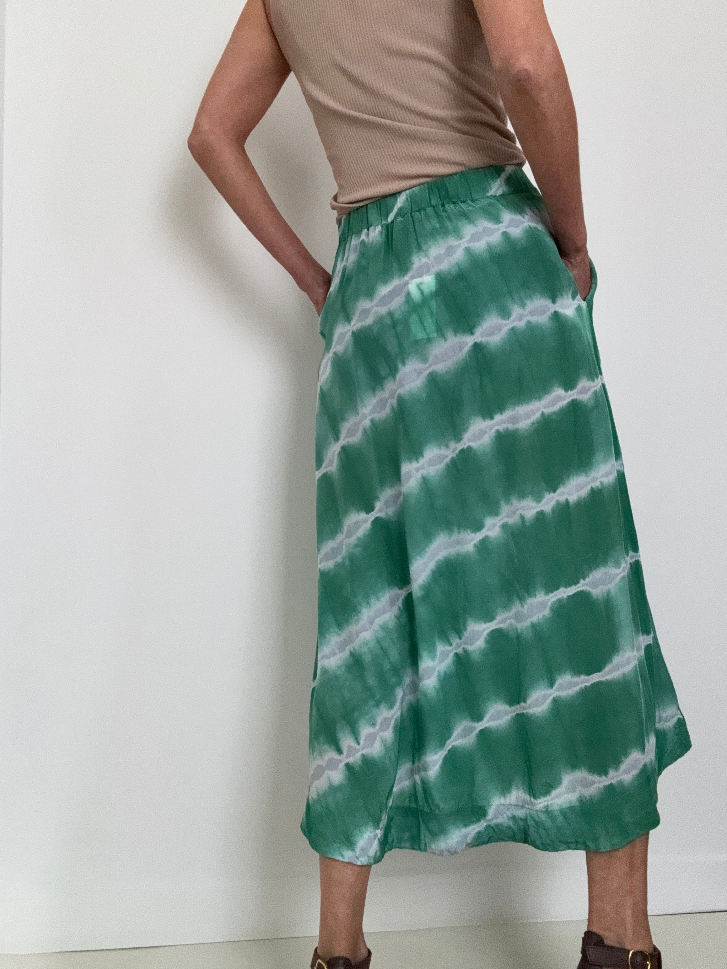 Franny Skirt Green Tiedye | Skirts