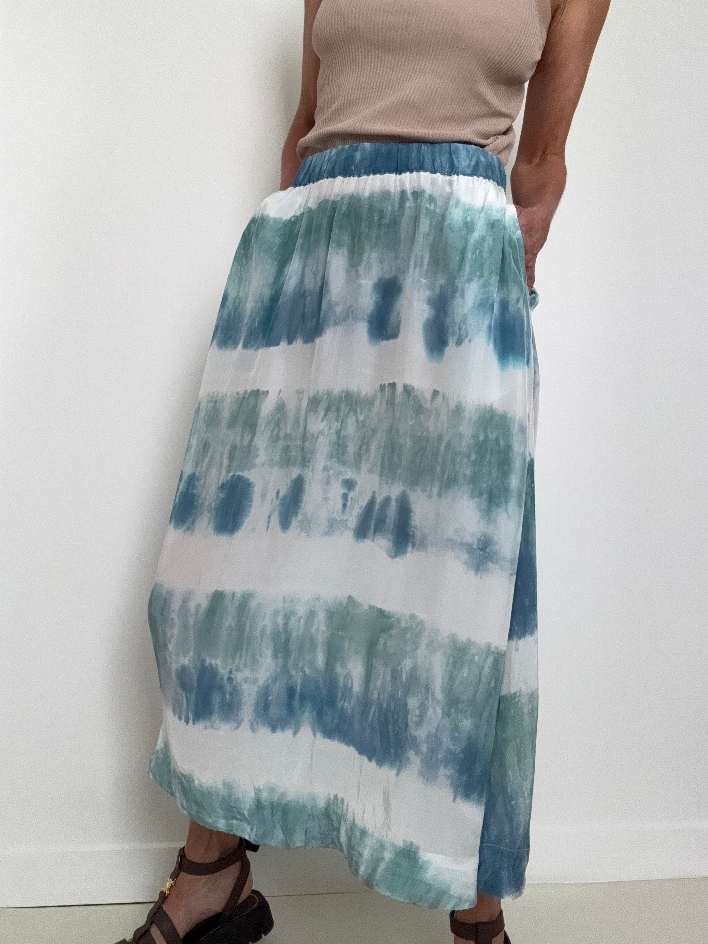 Franny Skirt Ocean Blues Tieydye | Skirts