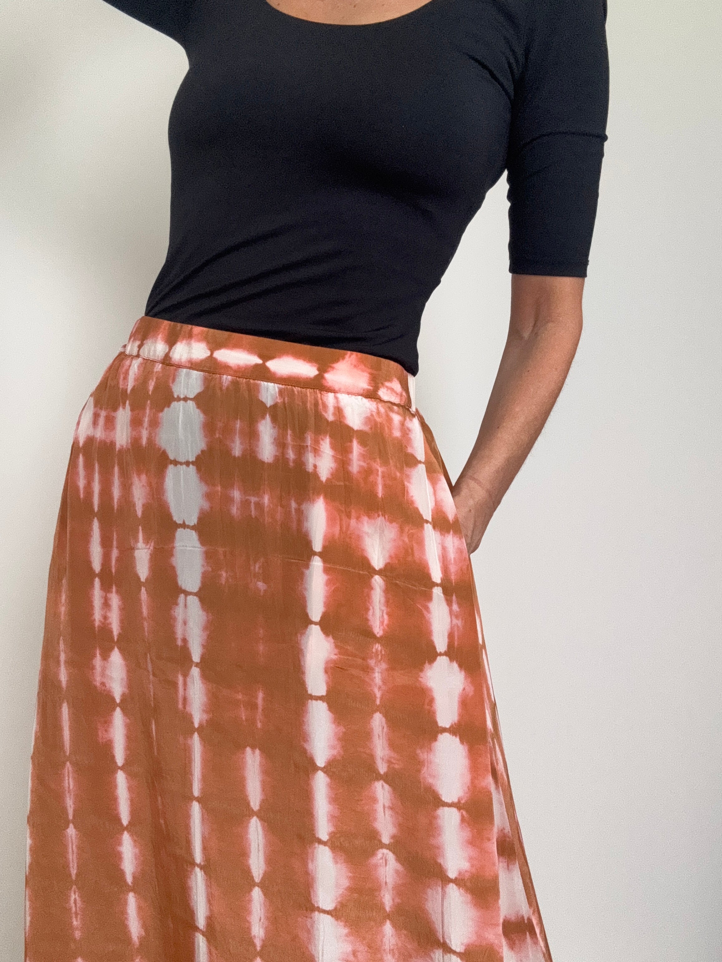 Silk Flora Skirt Camelia Pink | Skirts
