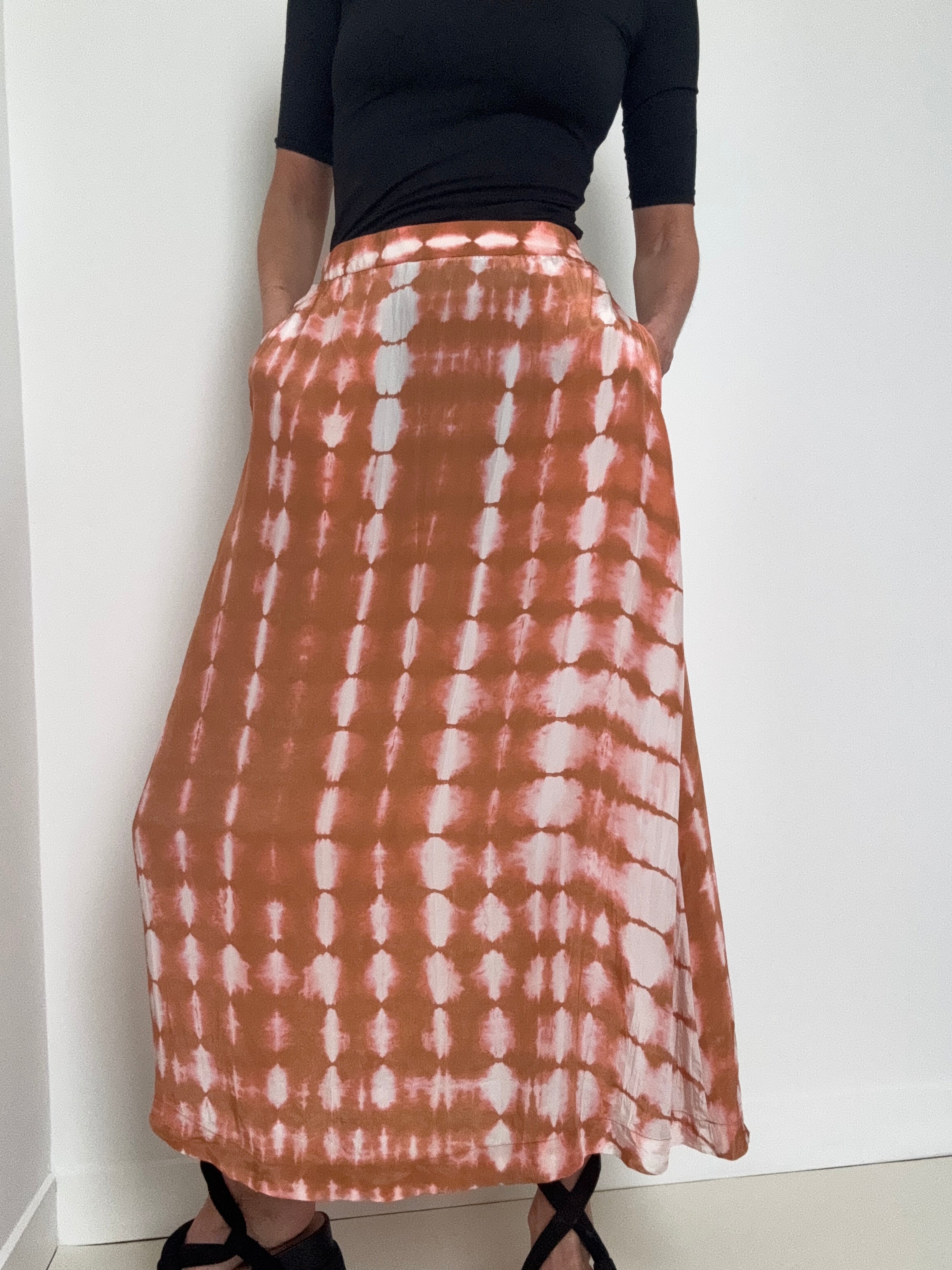 Silk Flora Skirt Camelia Pink | Skirts
