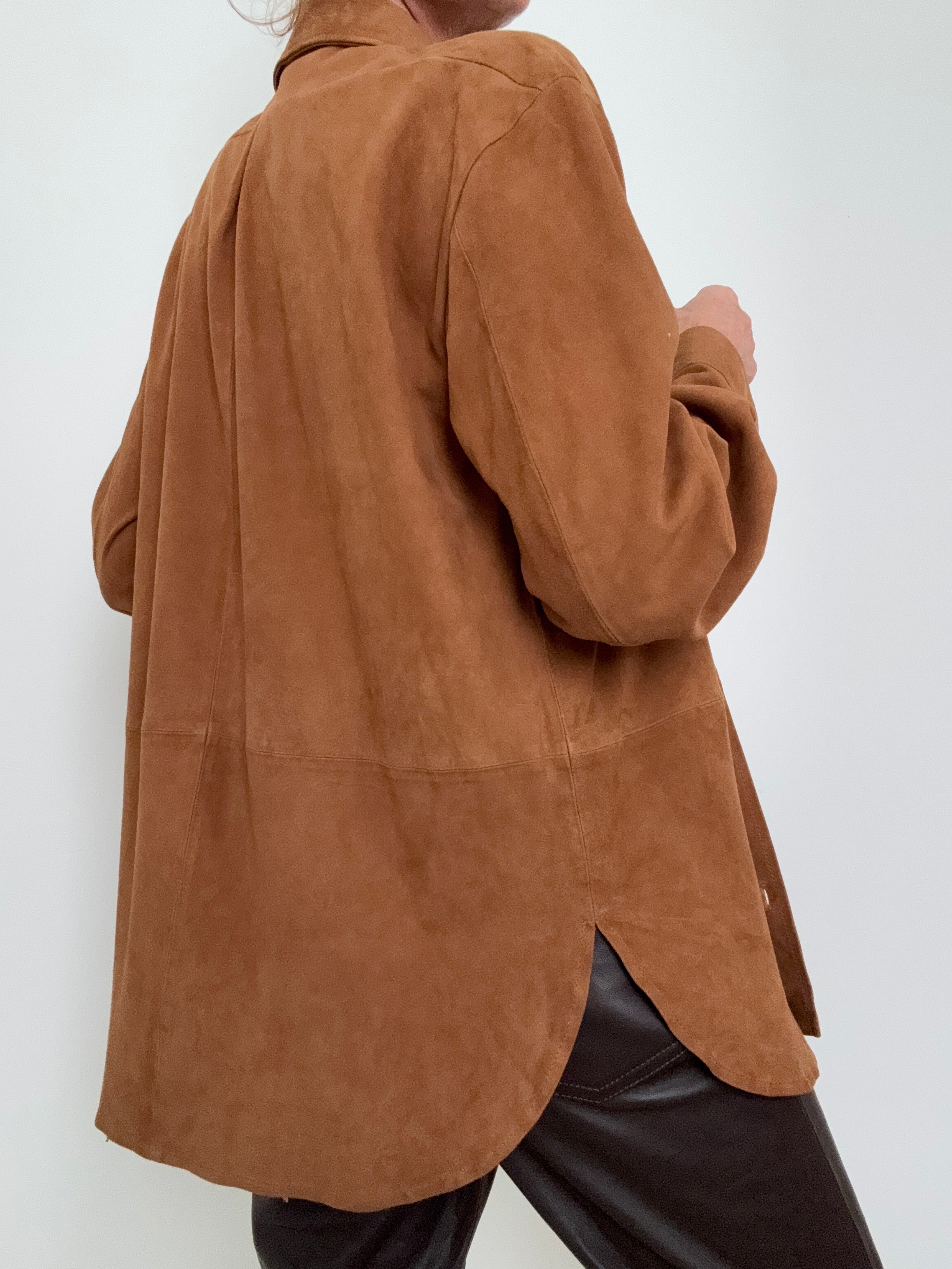 Quince Shirts Suede Overshirt