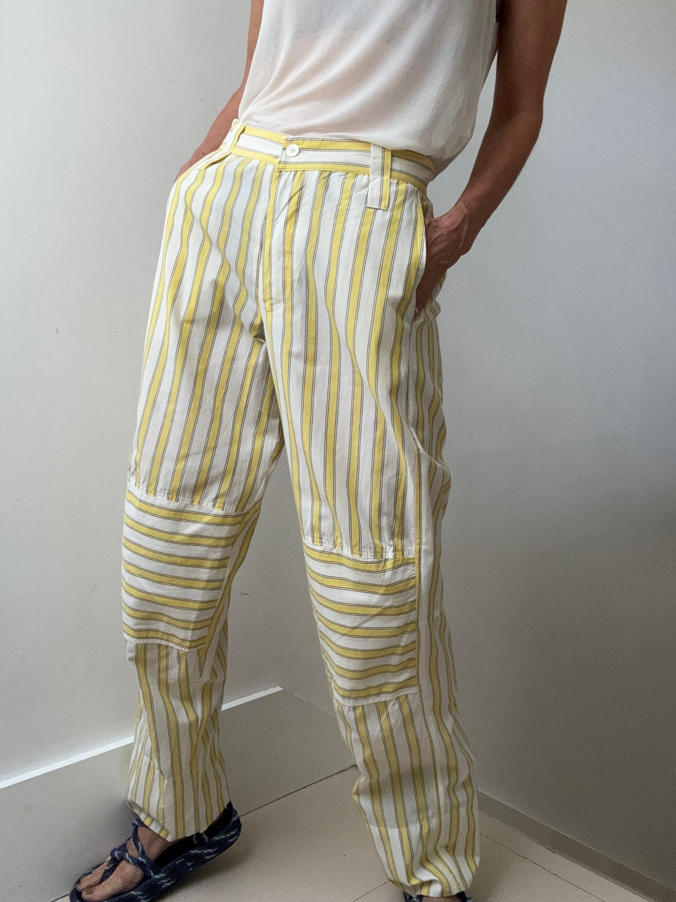 Fresia Line Pants Lemon | Pants