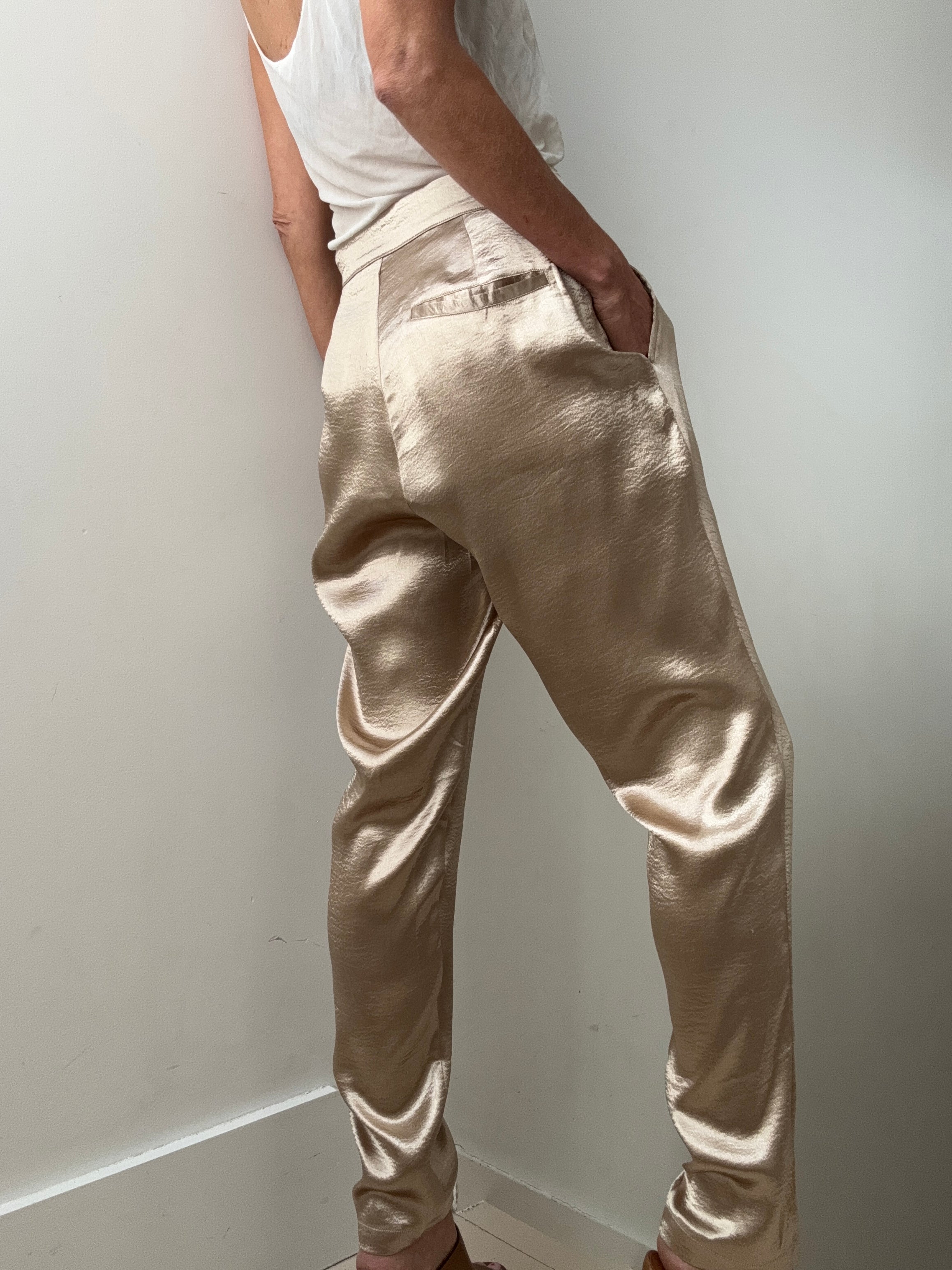 Liquid Satin Trousers | Pants