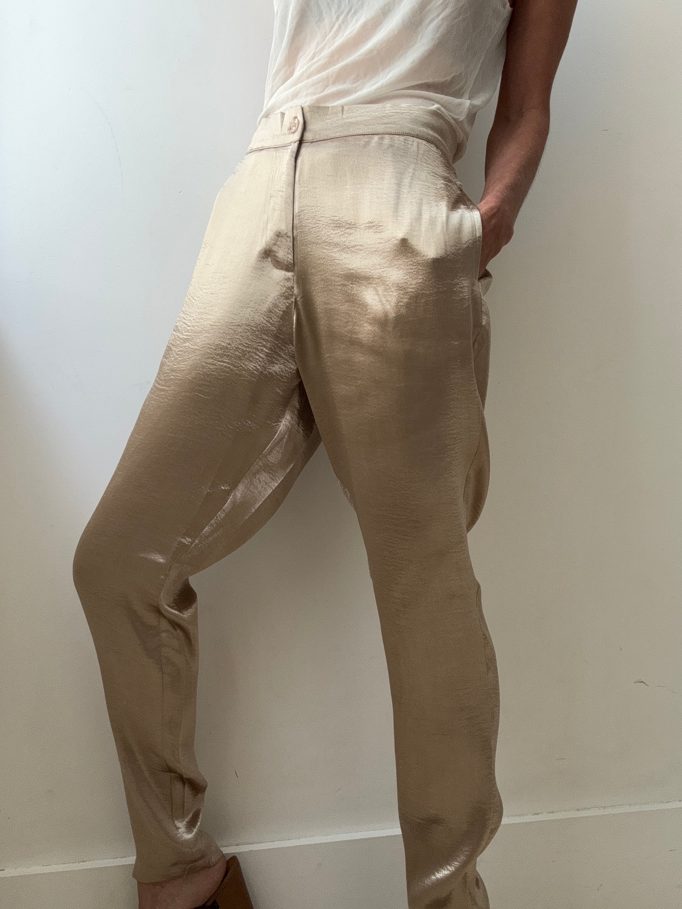 Liquid Satin Trousers | Pants
