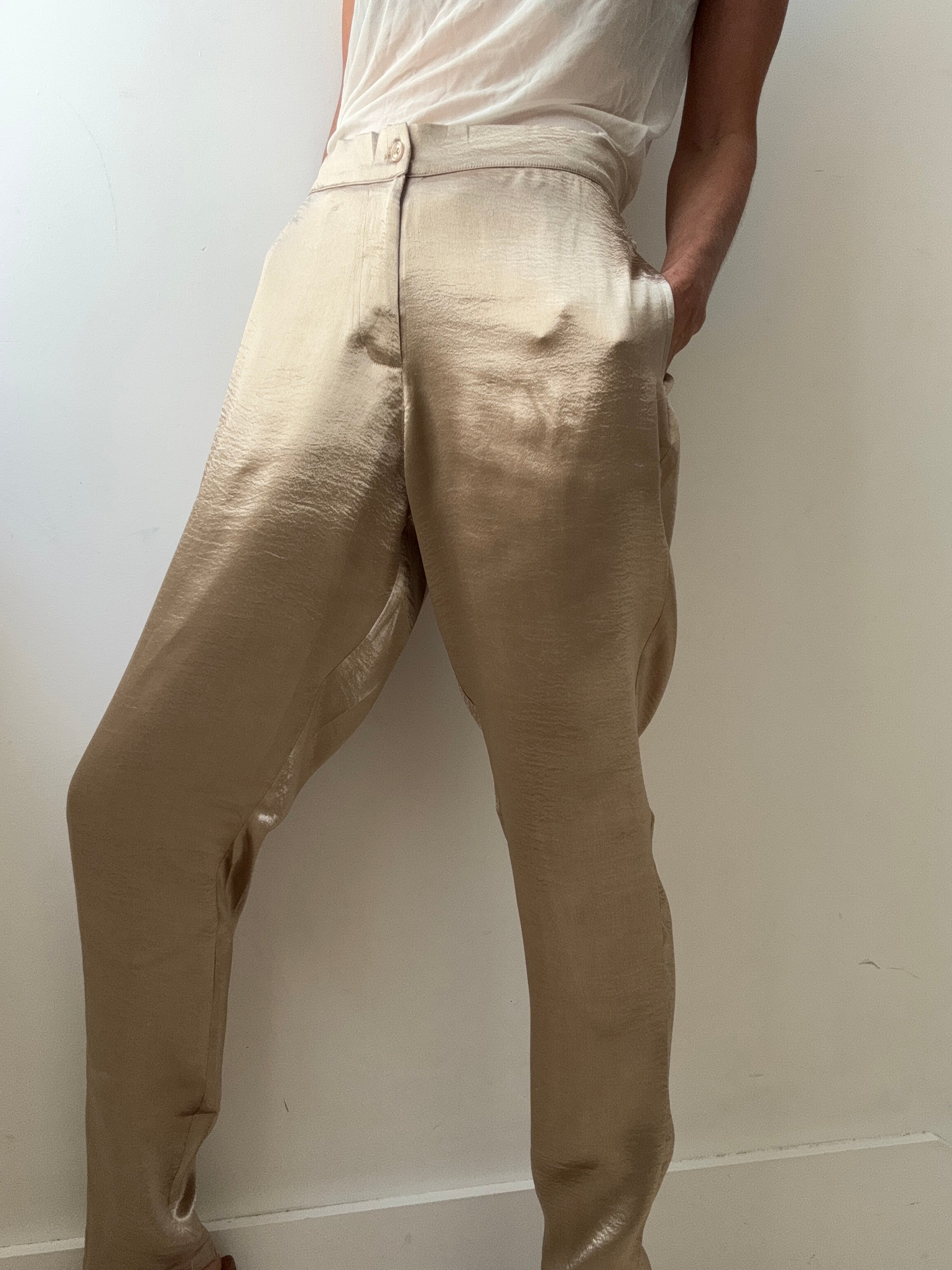 Liquid Satin Trousers | Pants
