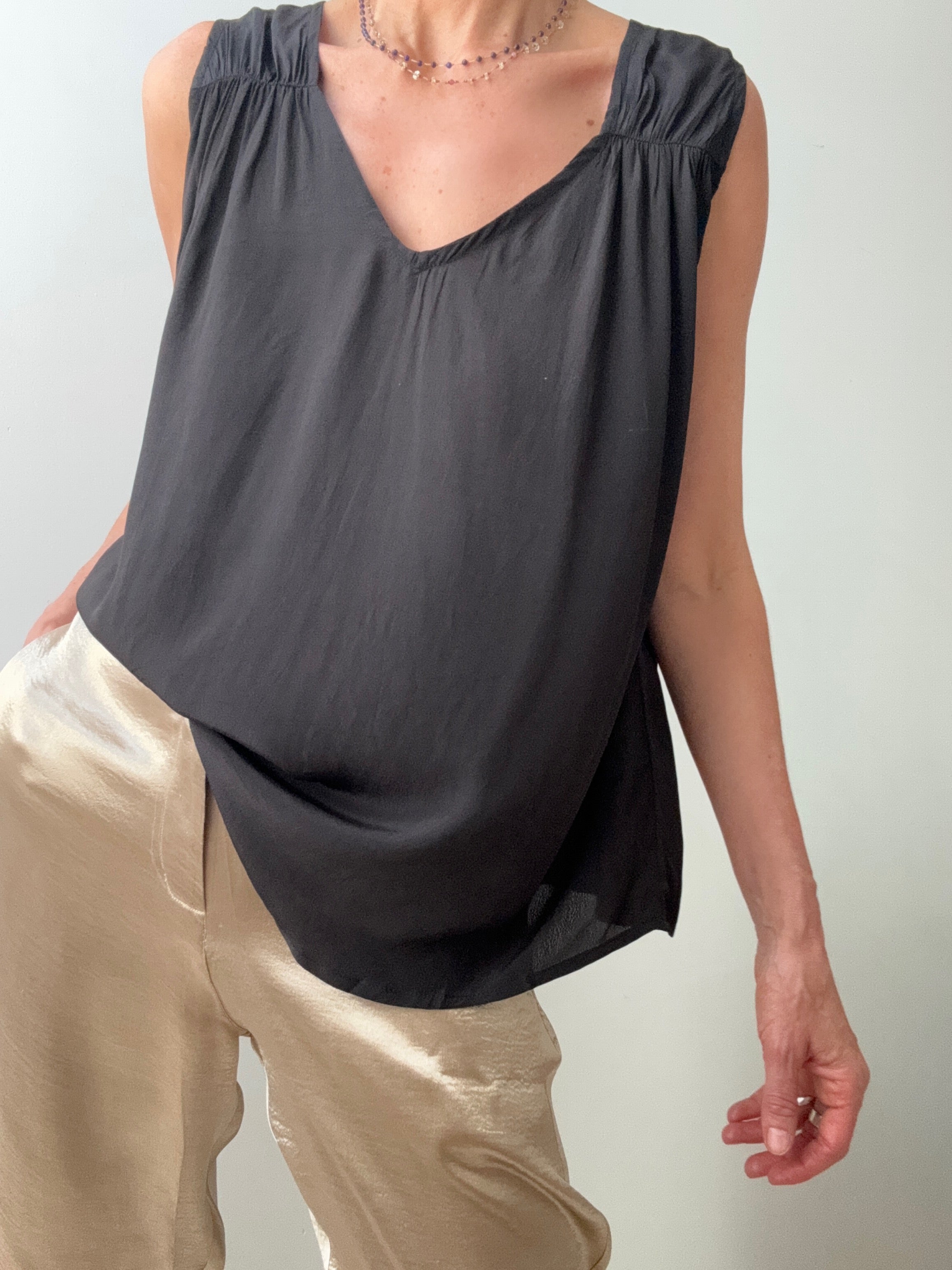 Rabens Saloner Cornelia Black Cami | Tops