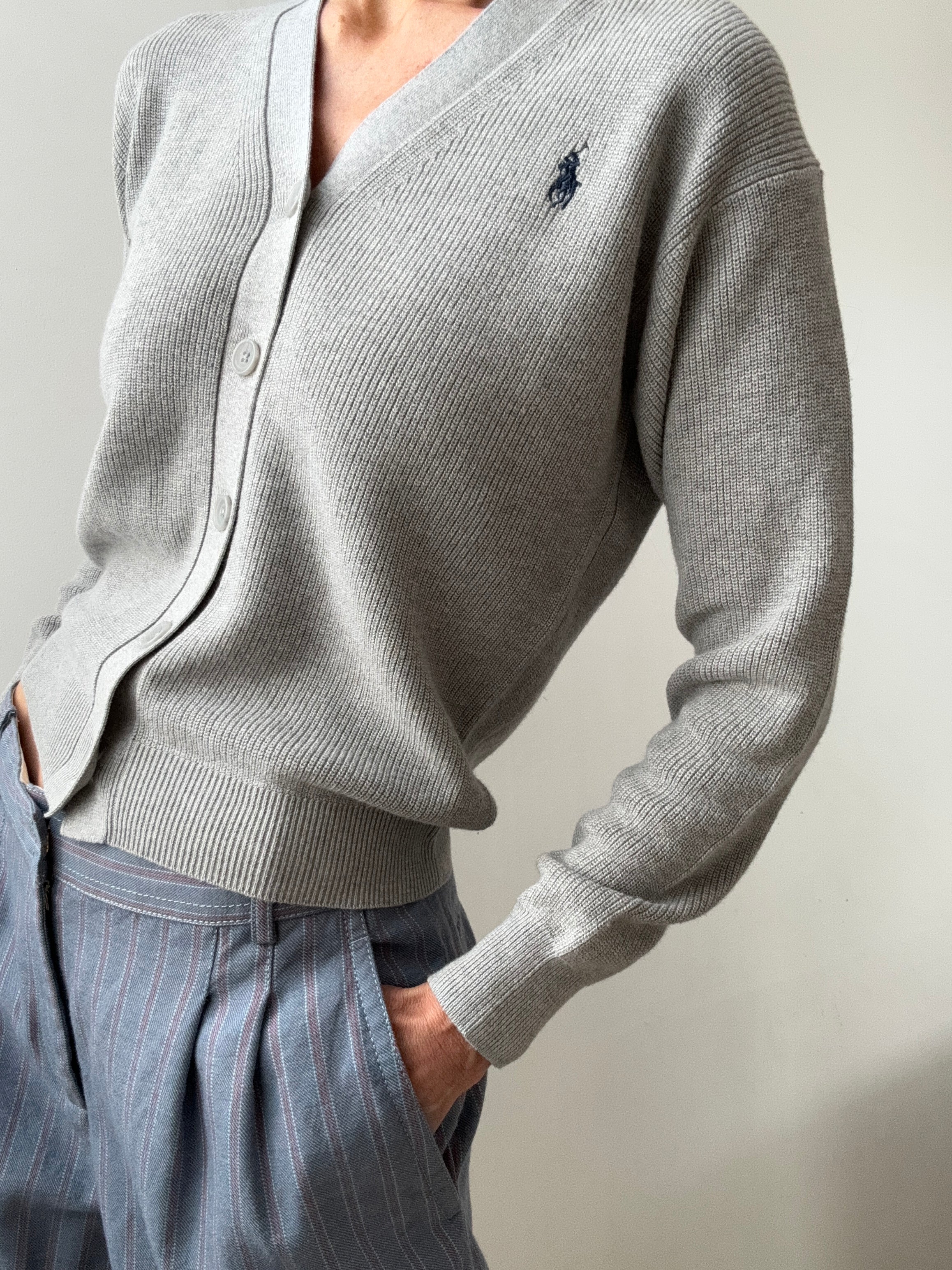 Ralph Lauren Cardigans Ralph Lauren Ribbed Cardigan Grey