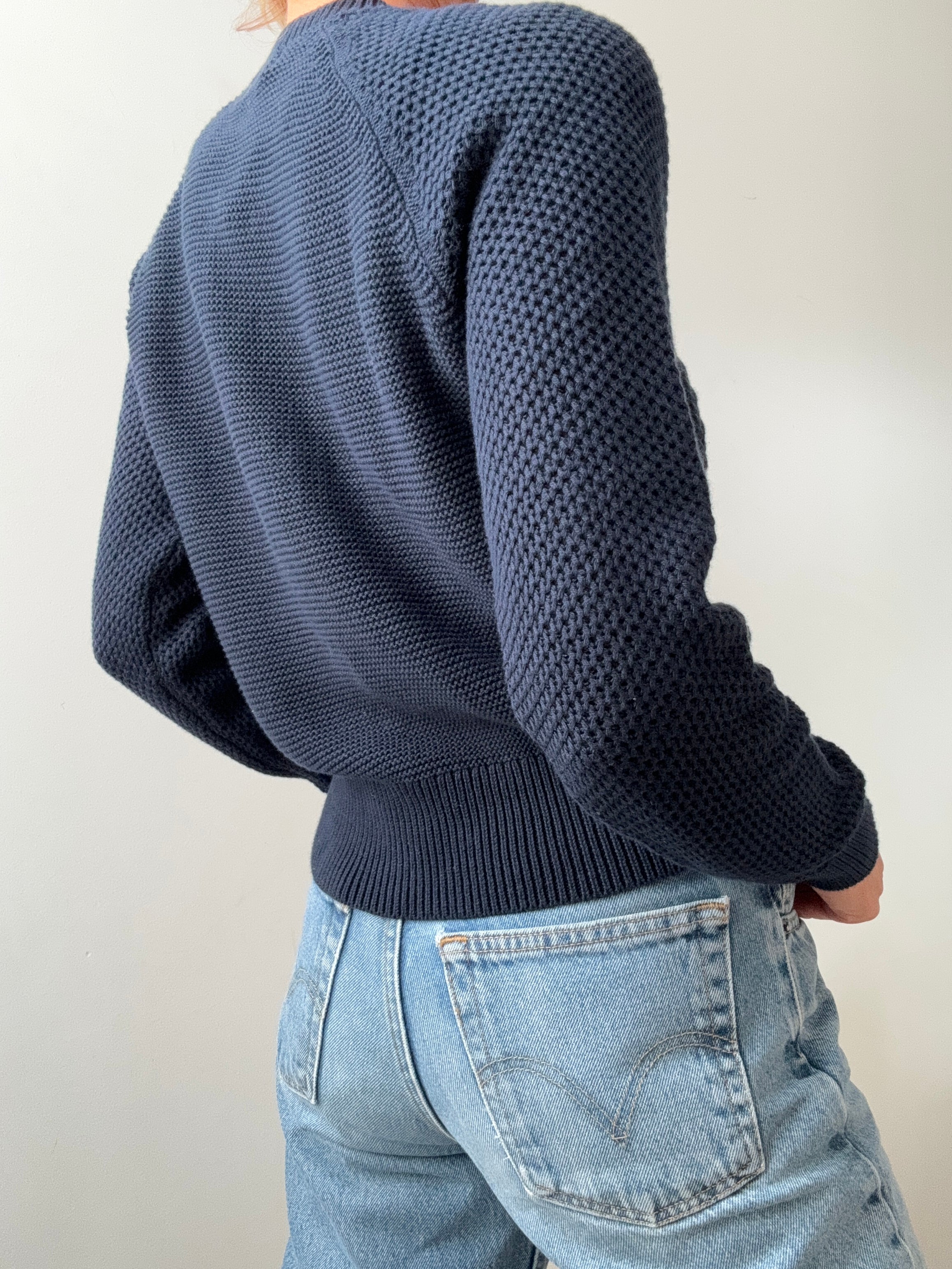 Ralph Lauren Fisherman Cable Knit Navy | Jumpers