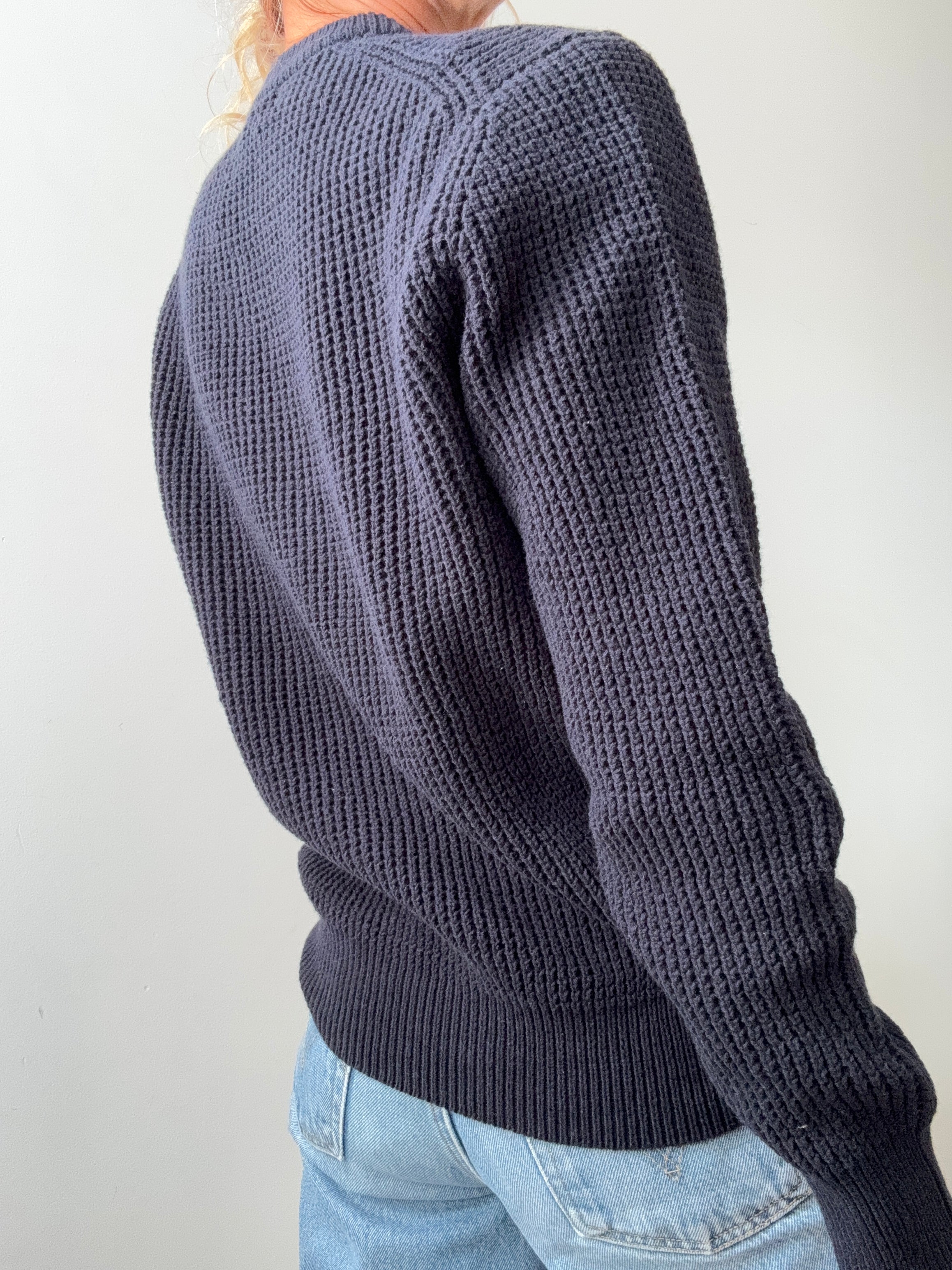 Ralph Lauren Polo Waffle Knit Navy | Jumpers