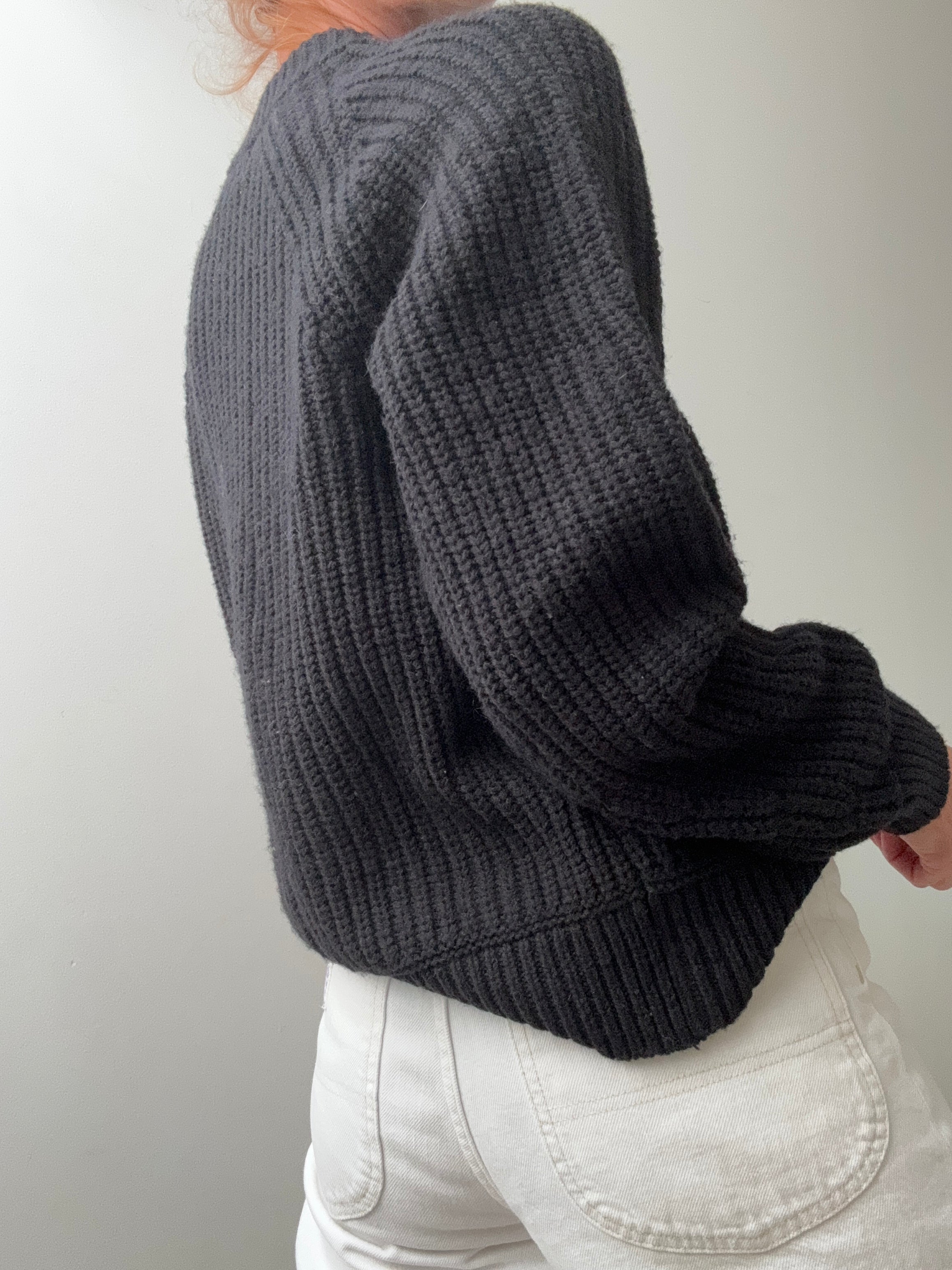 Ralph Lauren Wool Blend Crew Neck Knit Black | Jumpers