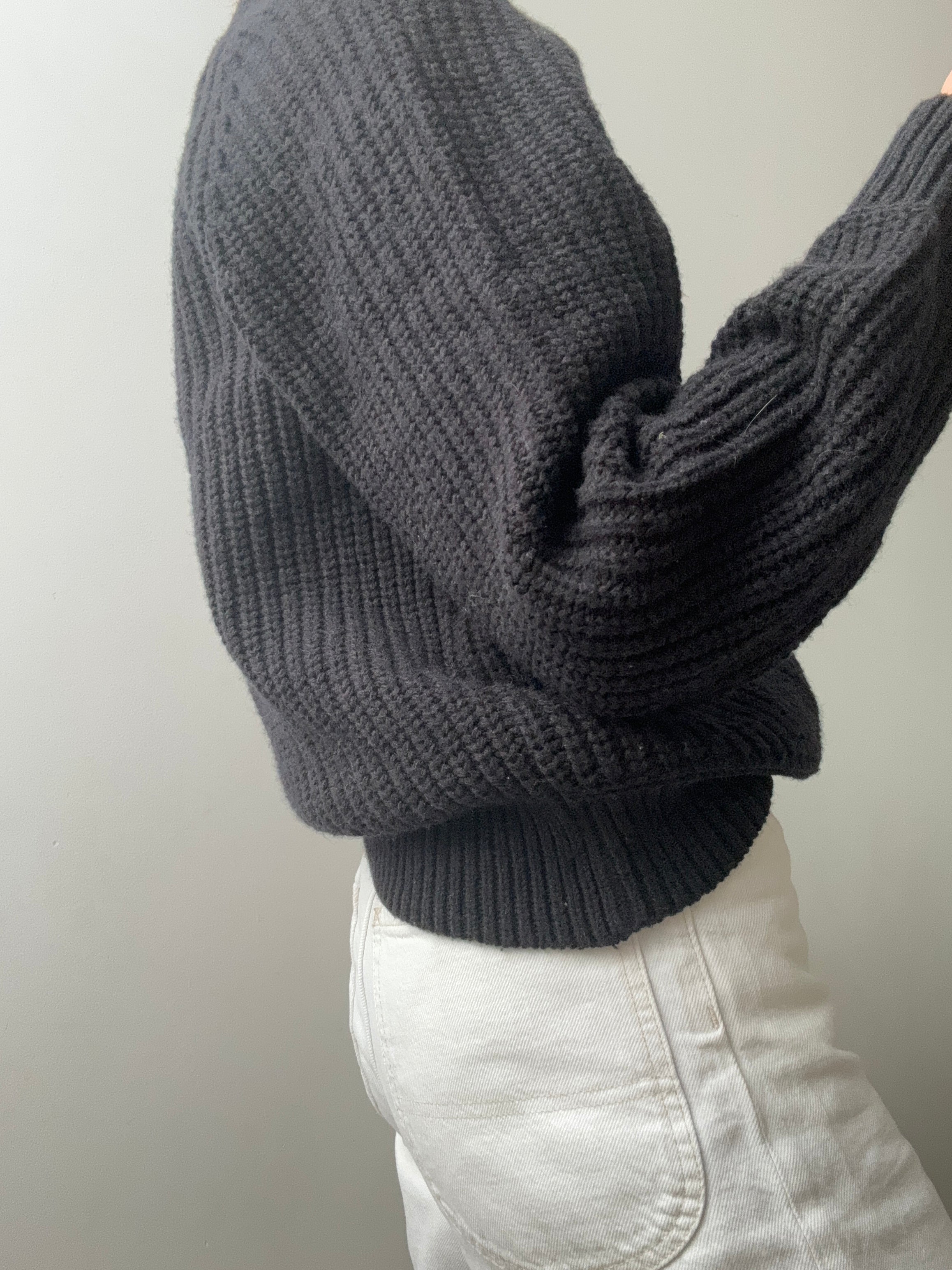 Ralph Lauren Wool Blend Crew Neck Knit Black | Jumpers